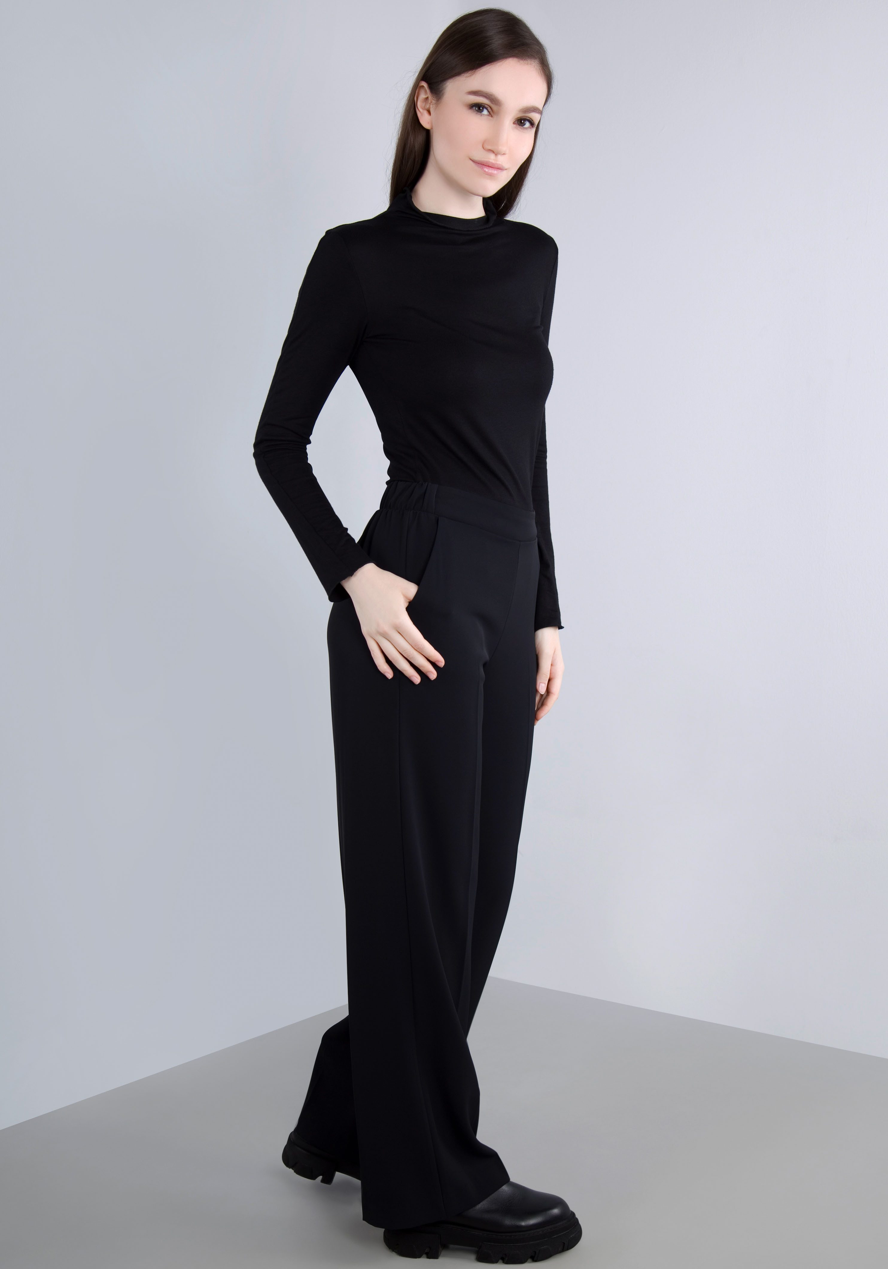 IMPERIAL Comfortbroek met wijde pijpen