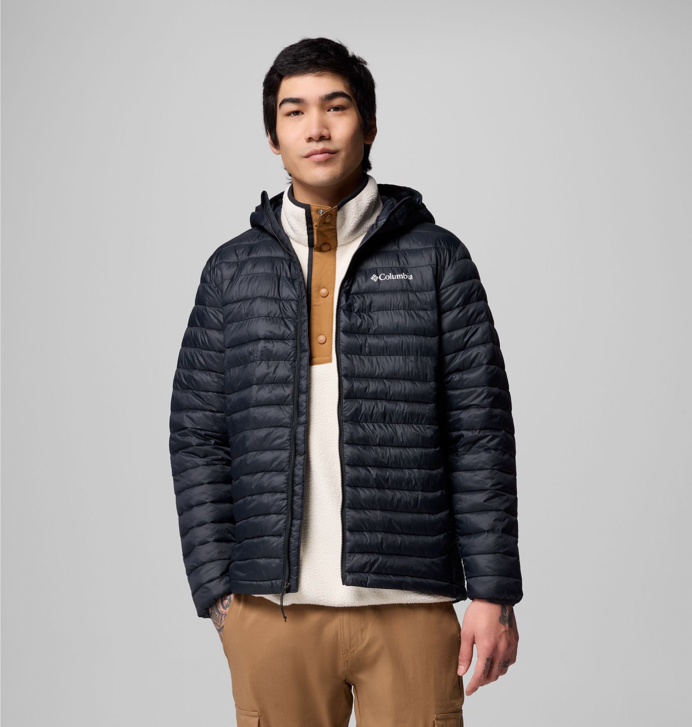 Columbia Gewatteerde jas POWDER PASS HOODED JACKET (1 stuk)