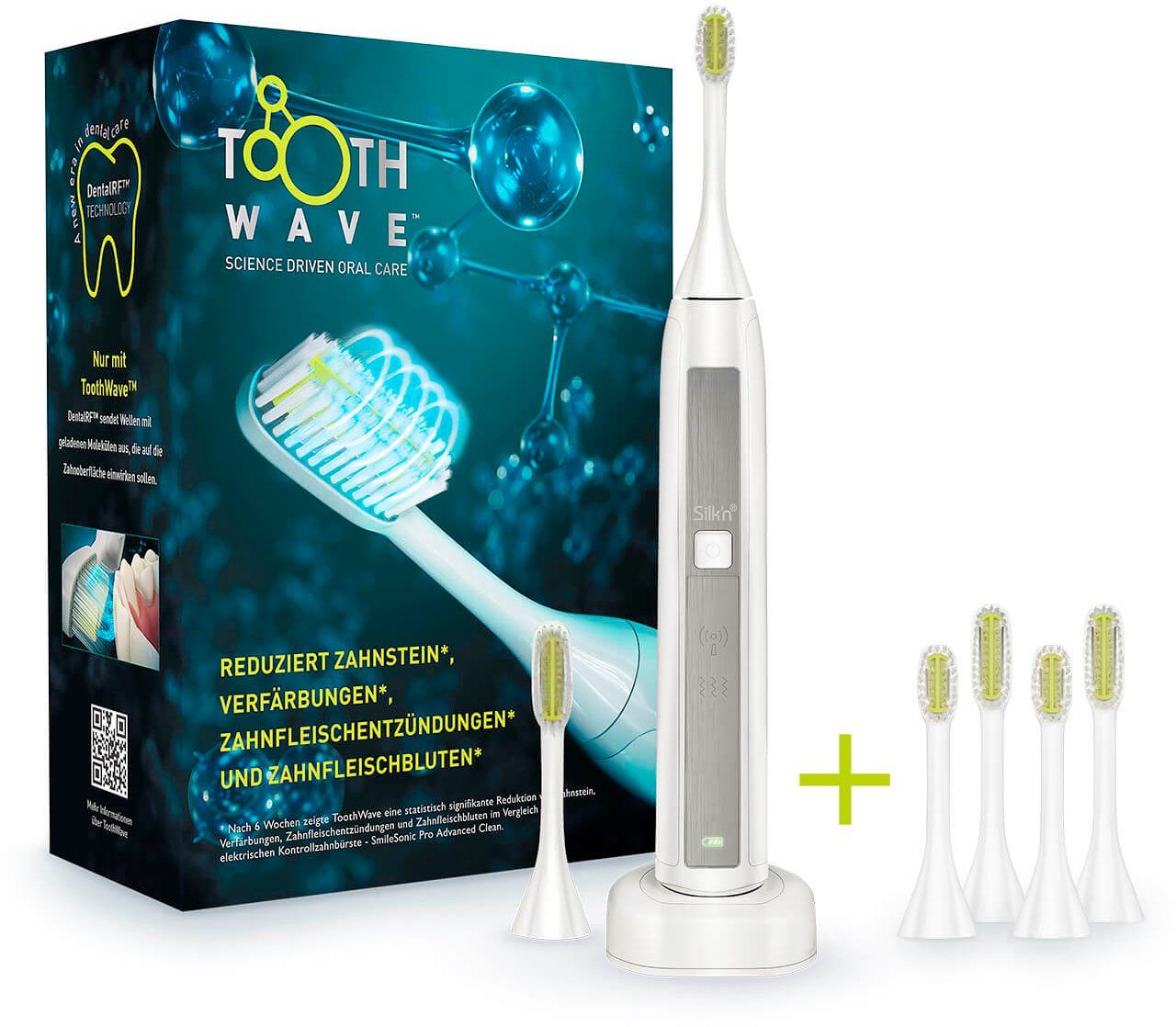 bord Hoe Meander Silk'n Ultrasone tandenborstel ToothWave Family Edition, met 3 grote en 3  kleine opzetborstels TW1PE1001+TWRL2PEUS001+TWRS2PEUS001 (set) online  shoppen | OTTO