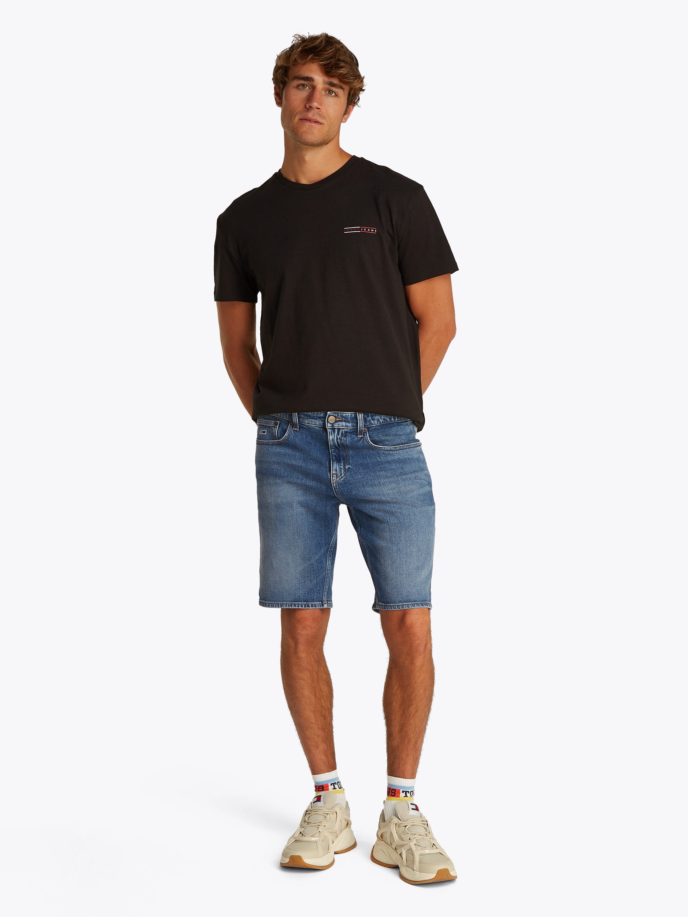 TOMMY Jeansshort SCANTON SHORT Met riemlussen