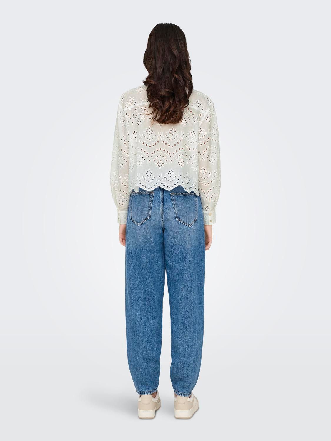 Only Blouse met lange mouwen ONLVALAIS L/S SHIRT WVN NOOS