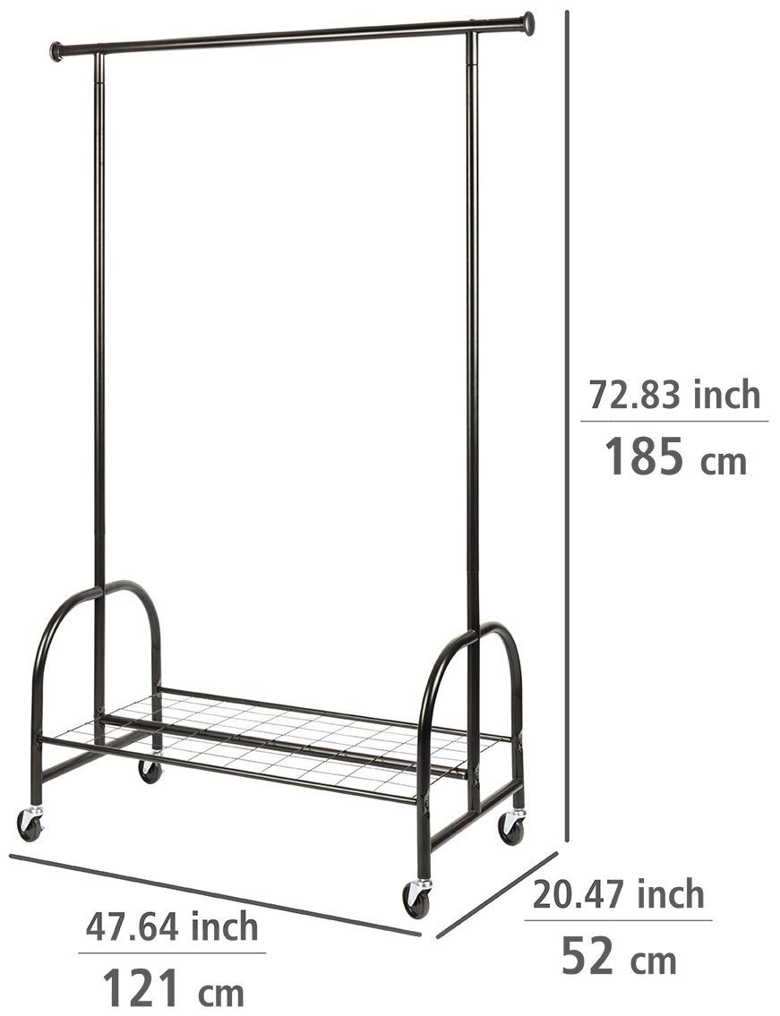 WENKO Garderobestang Profi Bxdxh: 121x52x185 cm