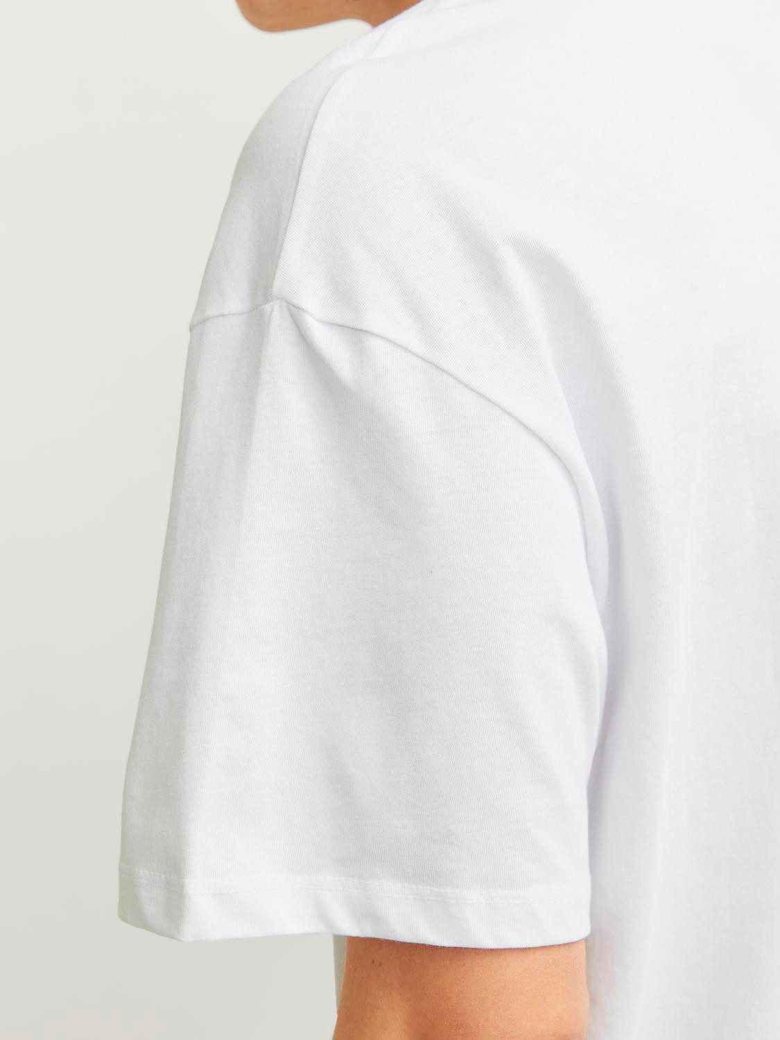Jack & Jones Shirt met ronde hals JJEBRADLEY TEE SS O-NECK 2PK MP NOOS (2-delig)