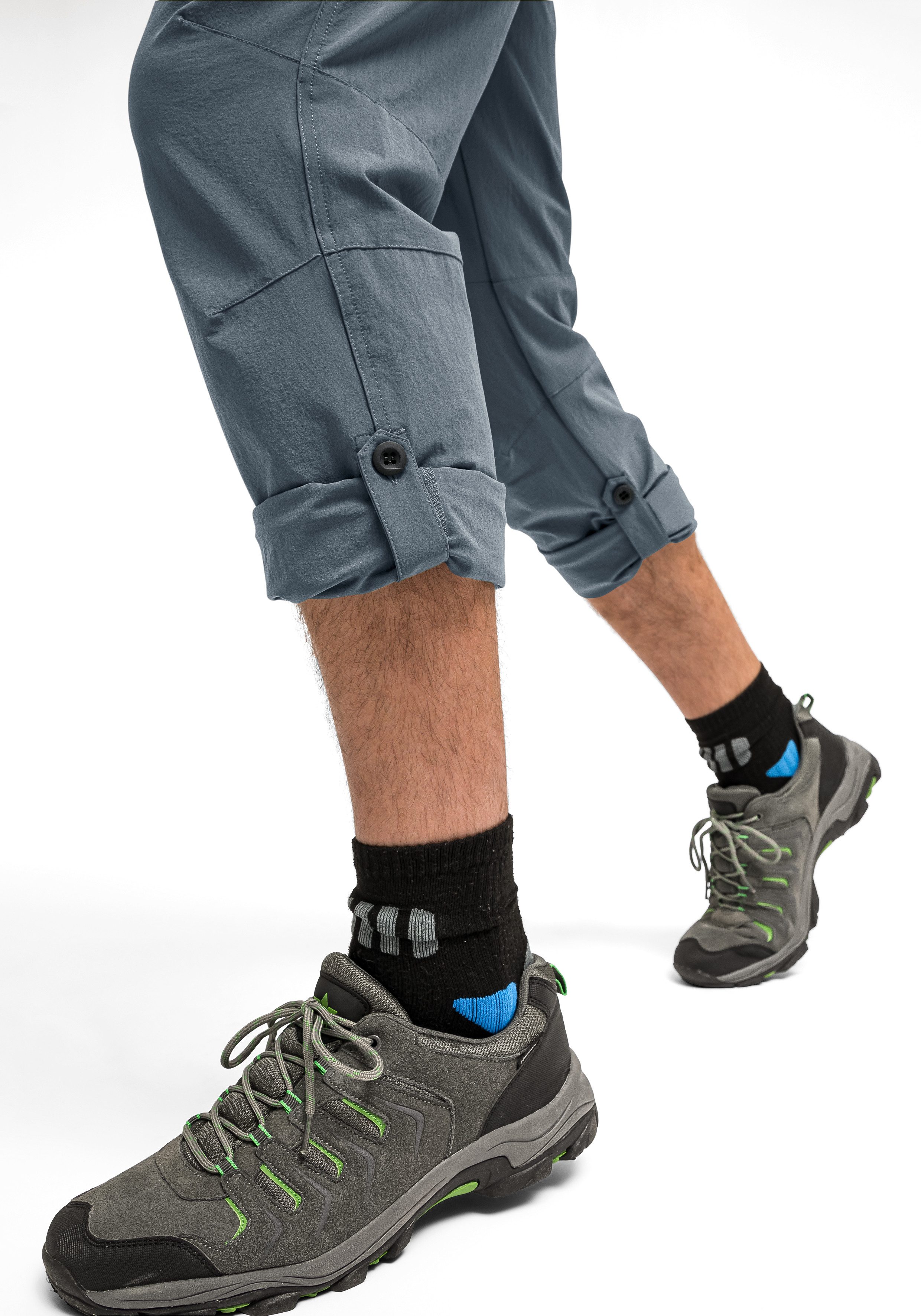Maier Sports Functionele broek Nil Herenwandelbroek, ventilerende outdoorbroek met oprolfunctie