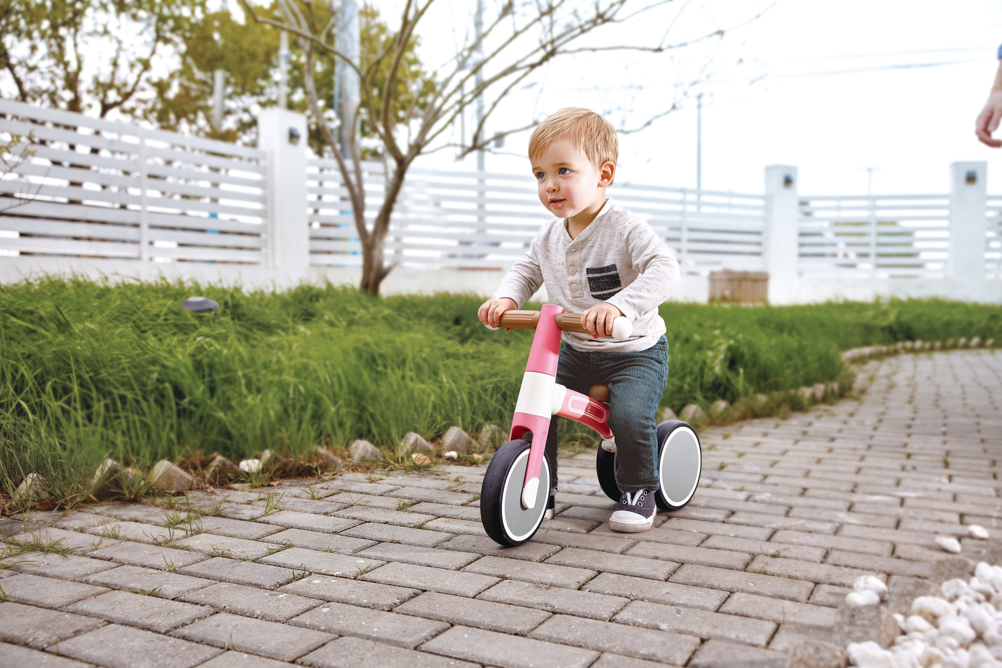 Hape Driewieler Mijn eerste loop-driewieler, roze
