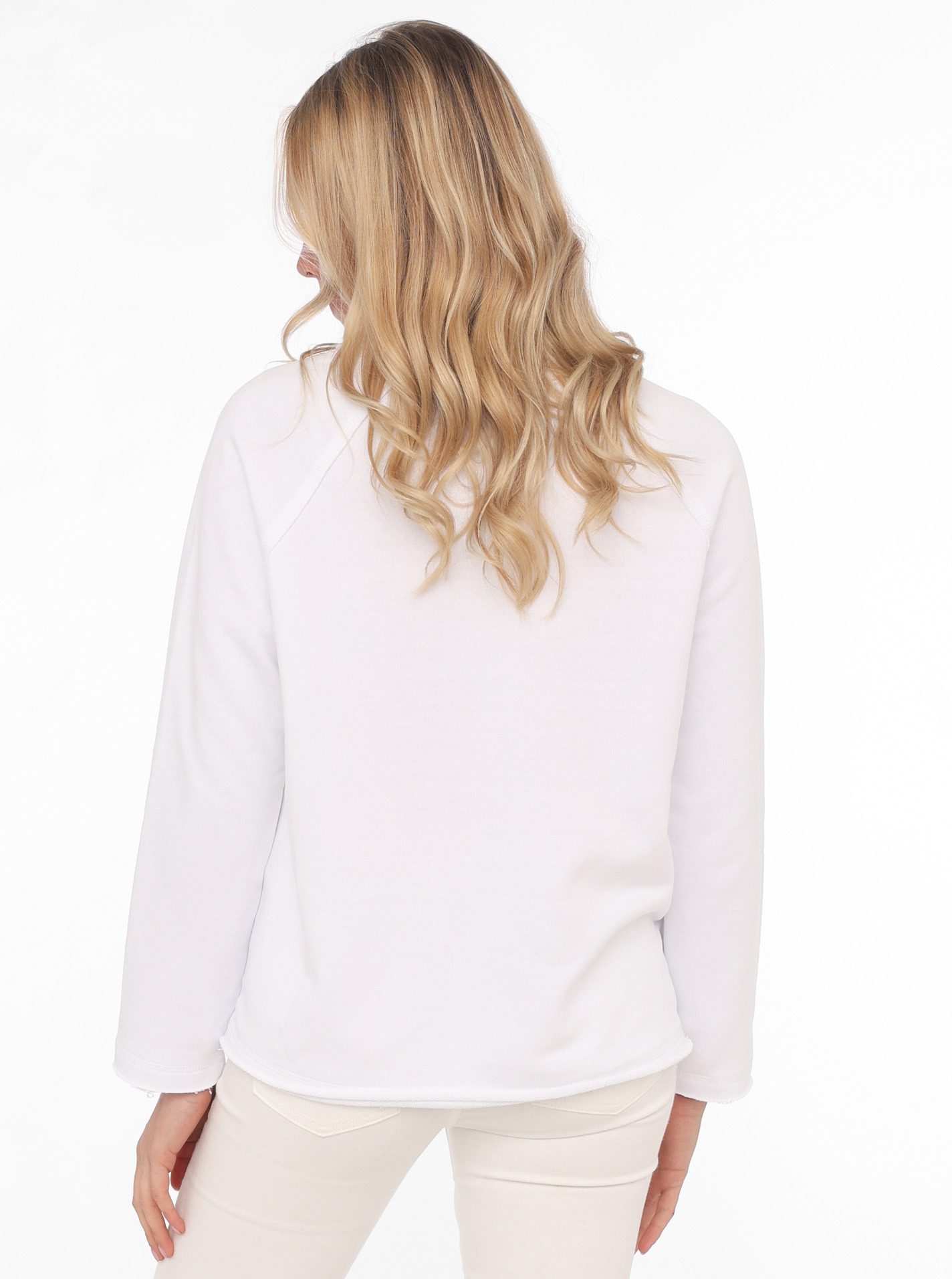 Zwillingsherz Sweater Meer Strand Zand met used-look randen