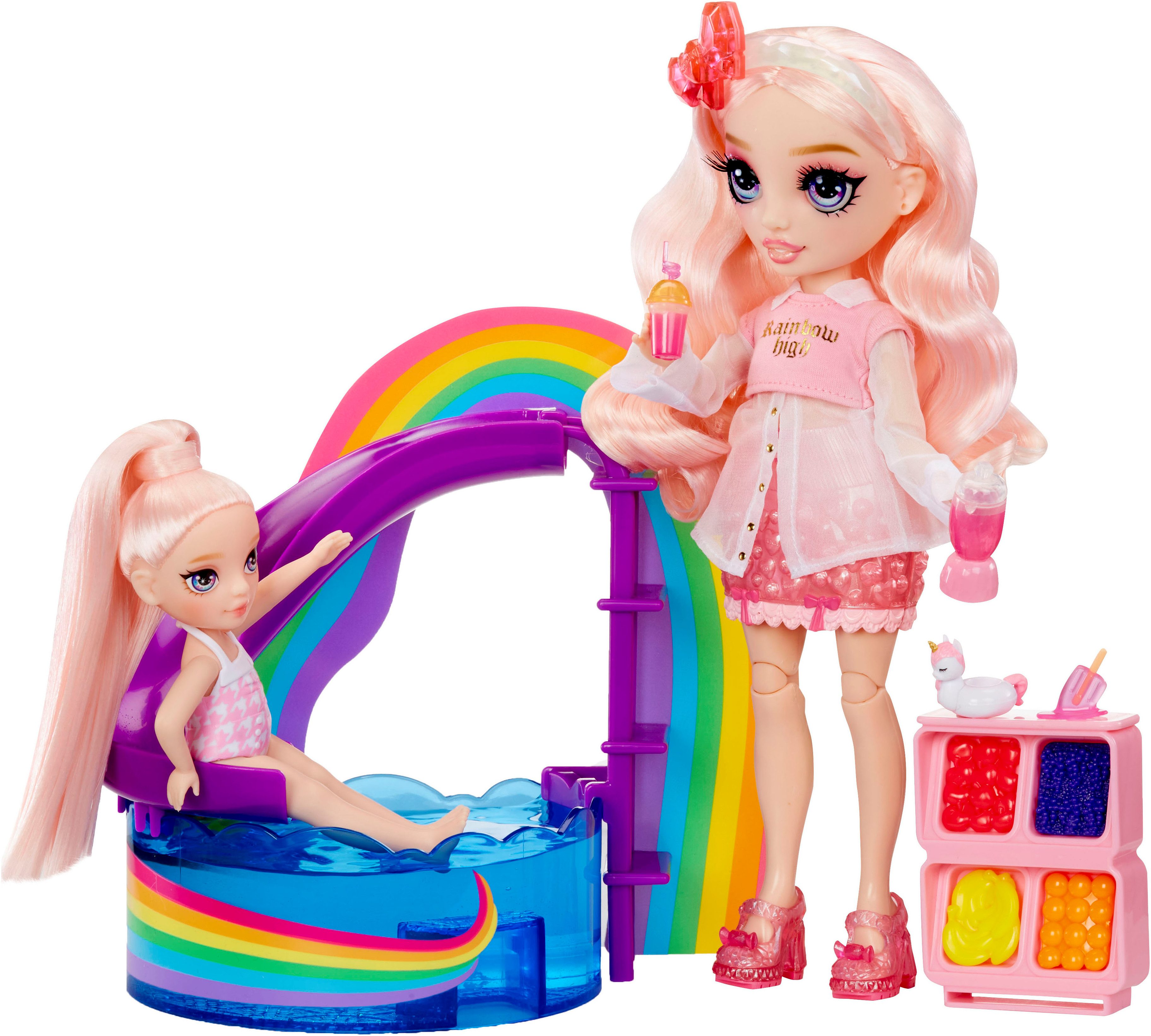 RAINBOW HIGH Mini-pop Rainbow High Little Pool Day with Blush Playset