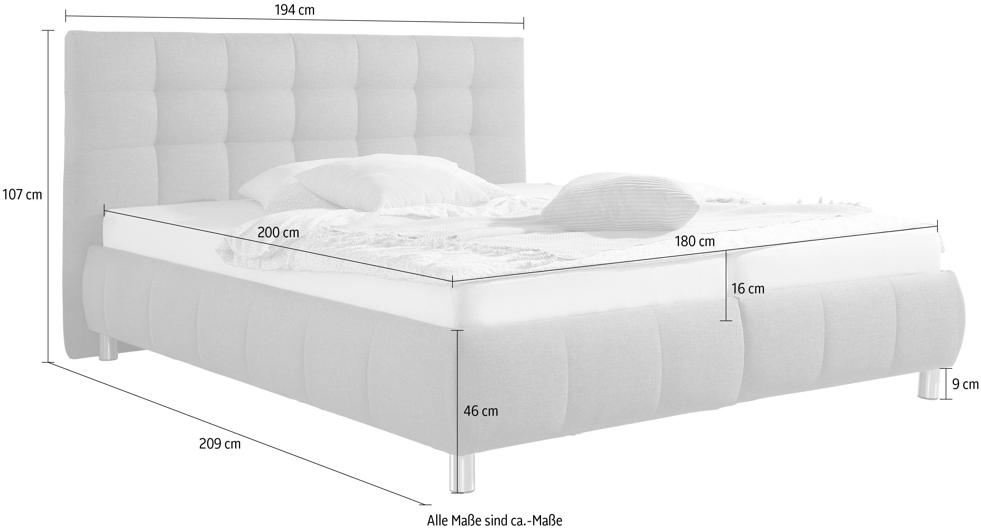 Maintal Gestoffeerd bed Lalley