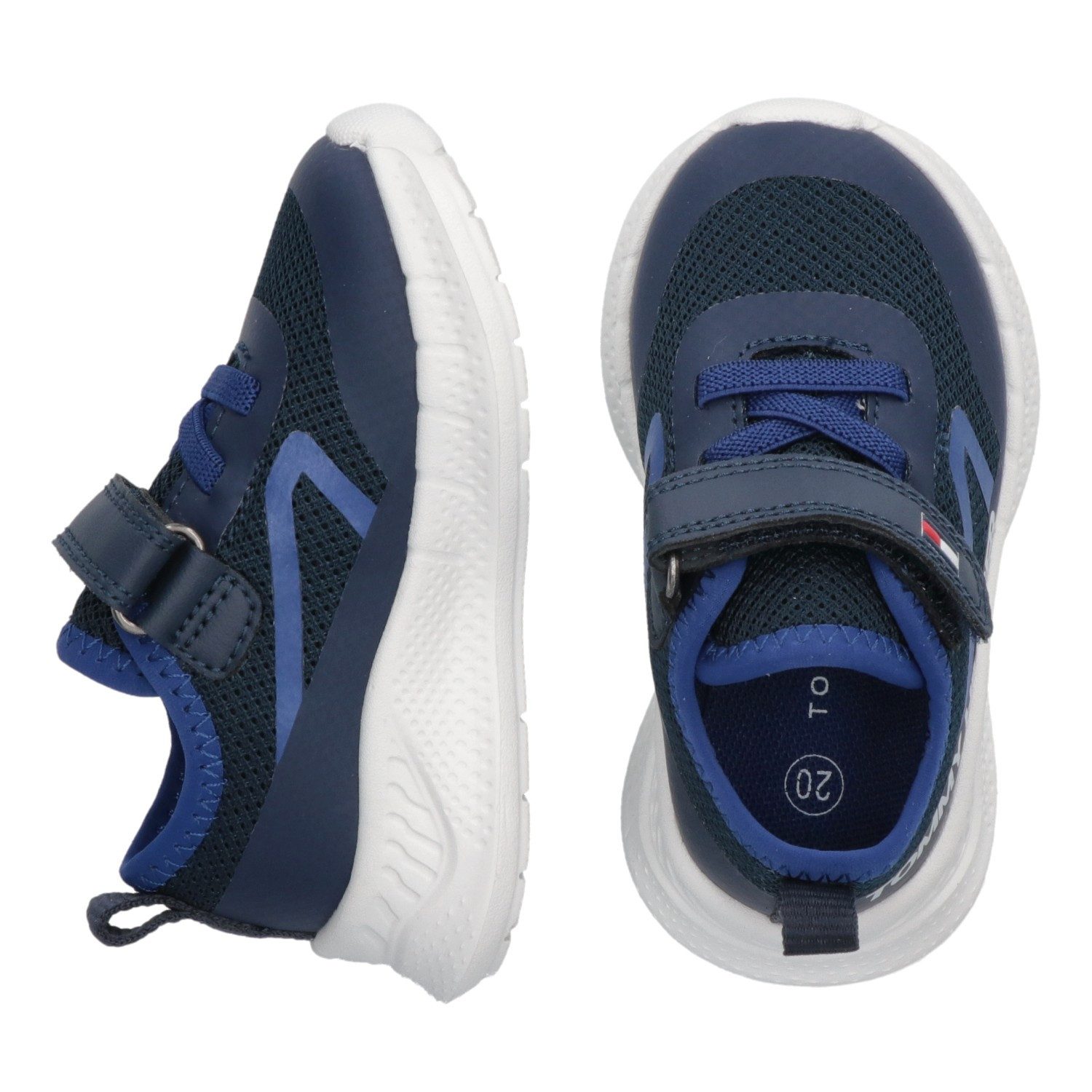 Tommy Hilfiger Sneakers , slip-on sneakers, klittenbandschoen met grote logo-opdruk