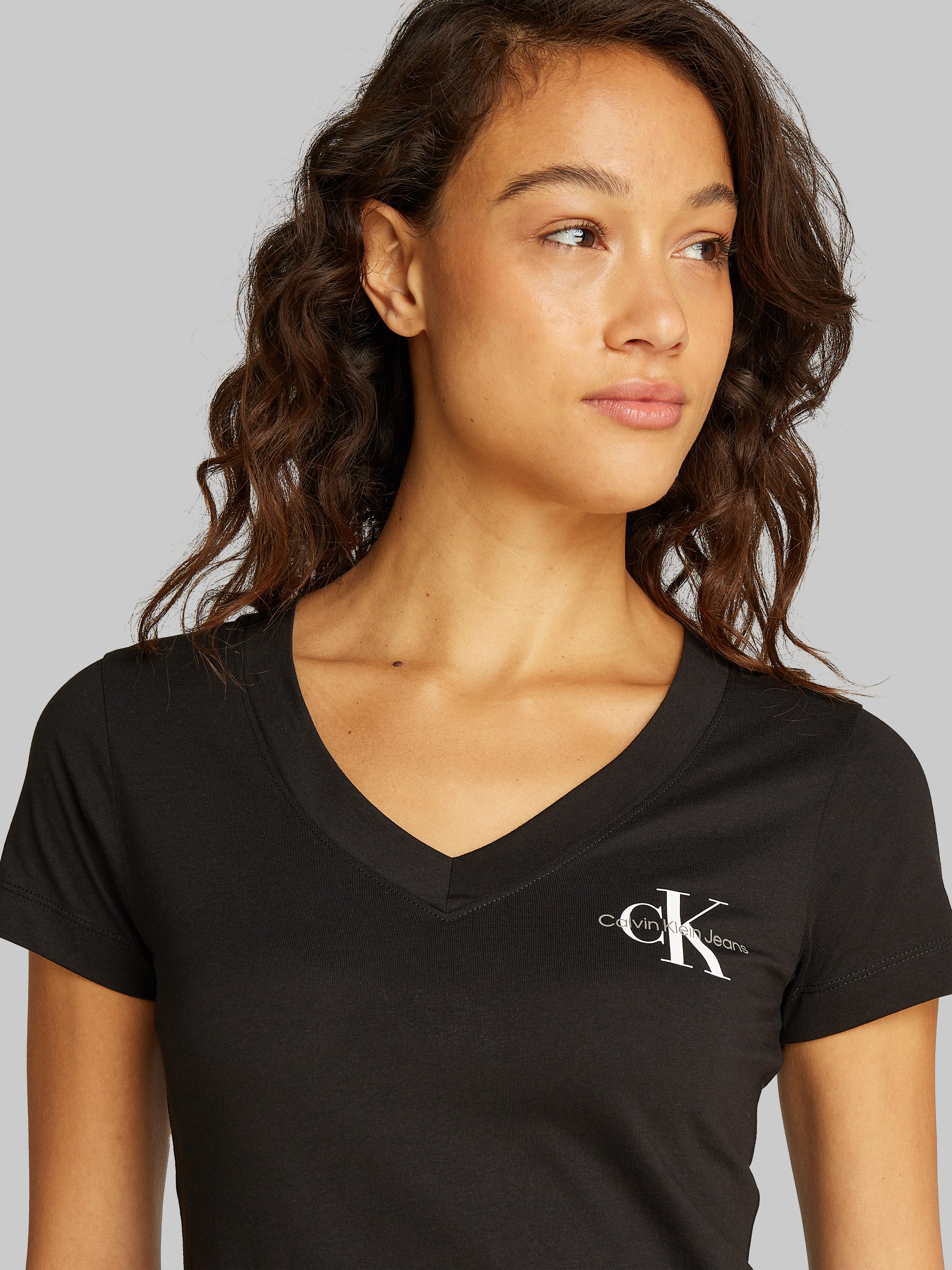 Calvin Klein T-shirt 2-PACK MONOLOGO V-NECK TEE (Set van 2)