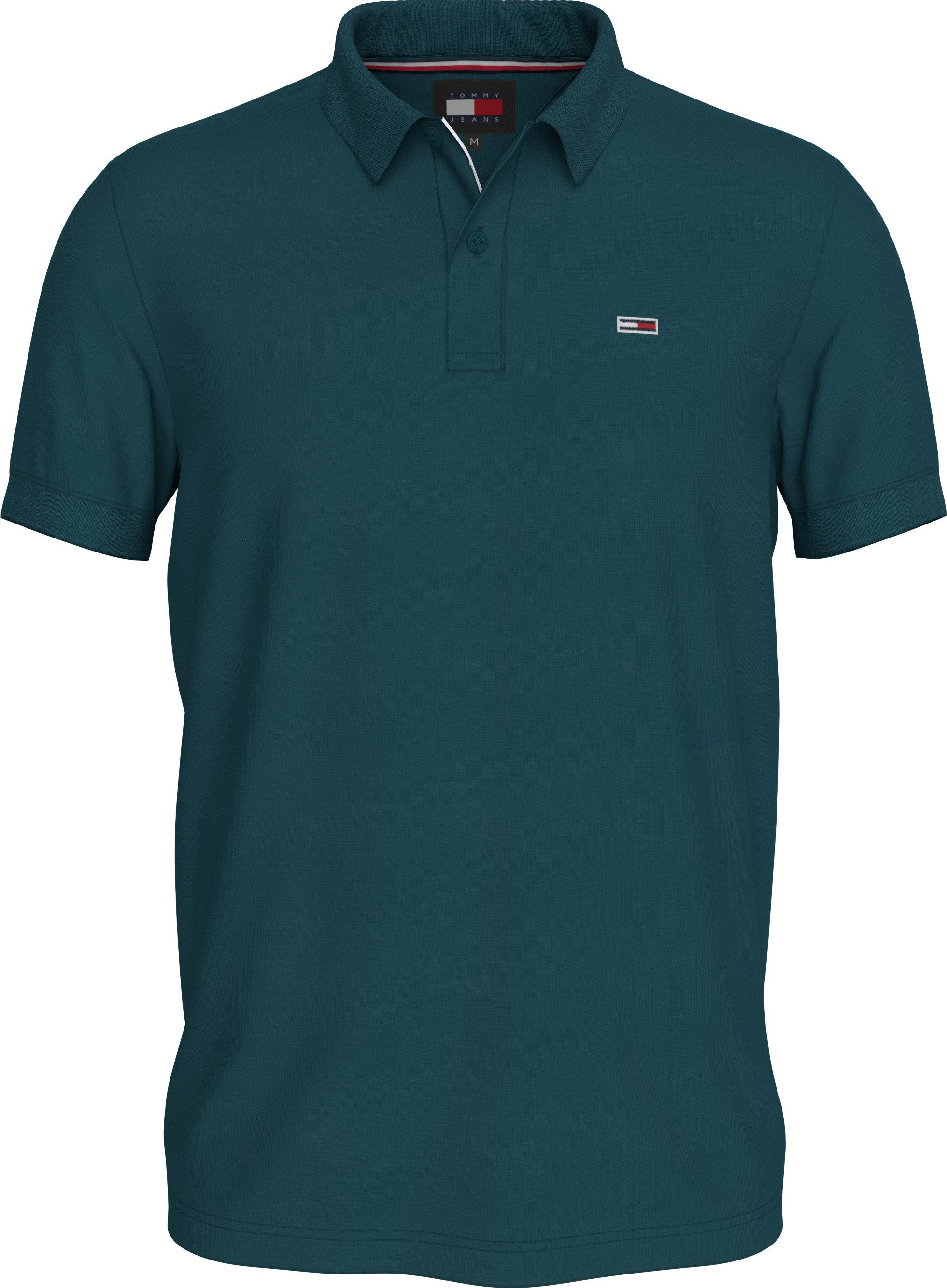 Tommy Jeans Plus Poloshirt TJM SLIM PLACKET POLO EXT Grote maten met logo-borduurwerk