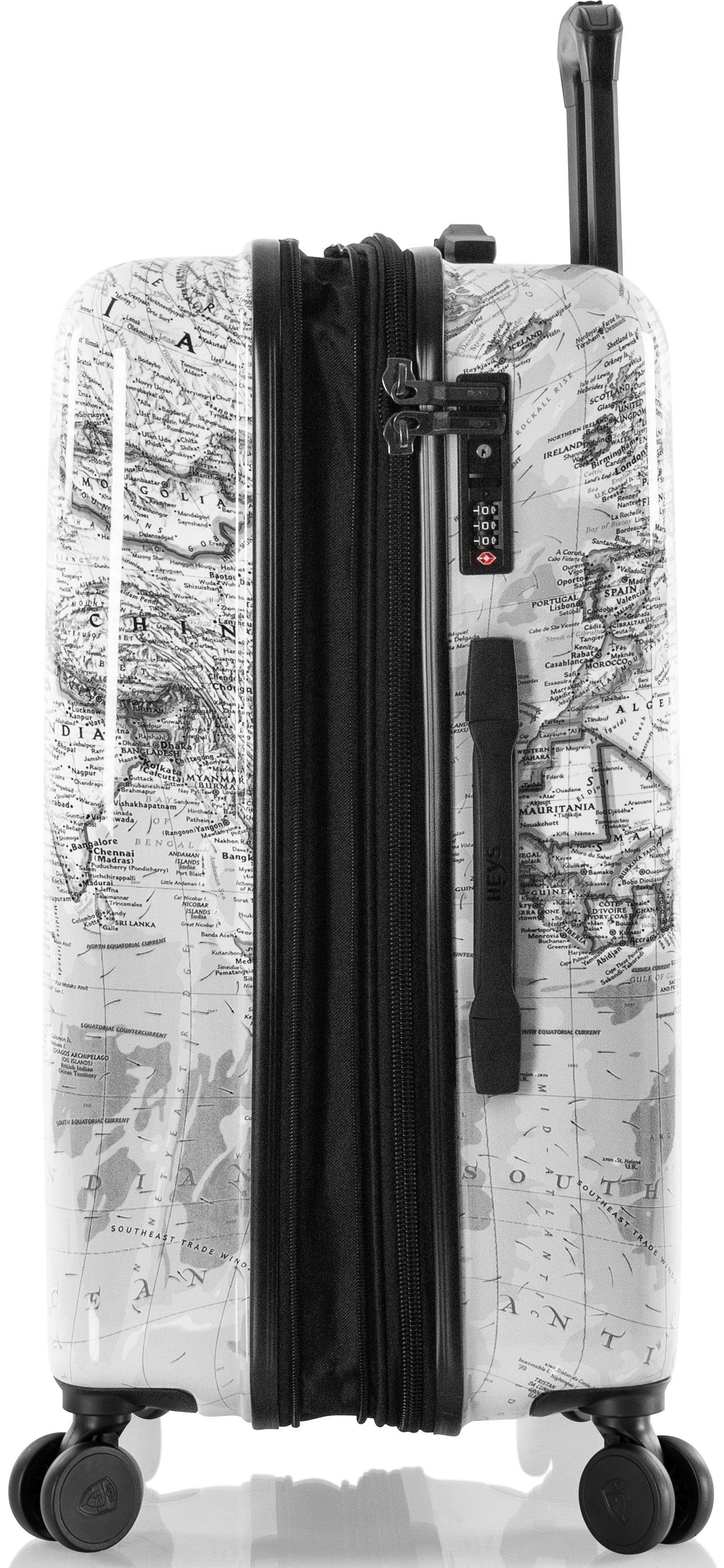 Heys Hardshell-trolley Journey 3G zwart/wit, 66 cm Heys x Joachim Llambi reisbagage TSA-slot volumevergroting