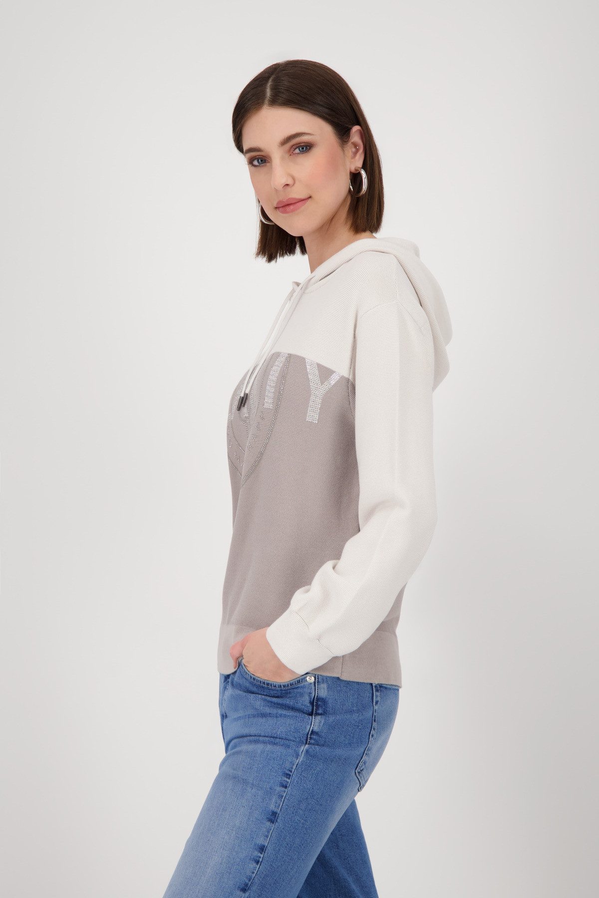 Monari Capuchontrui Pullover Beauty Colorblock