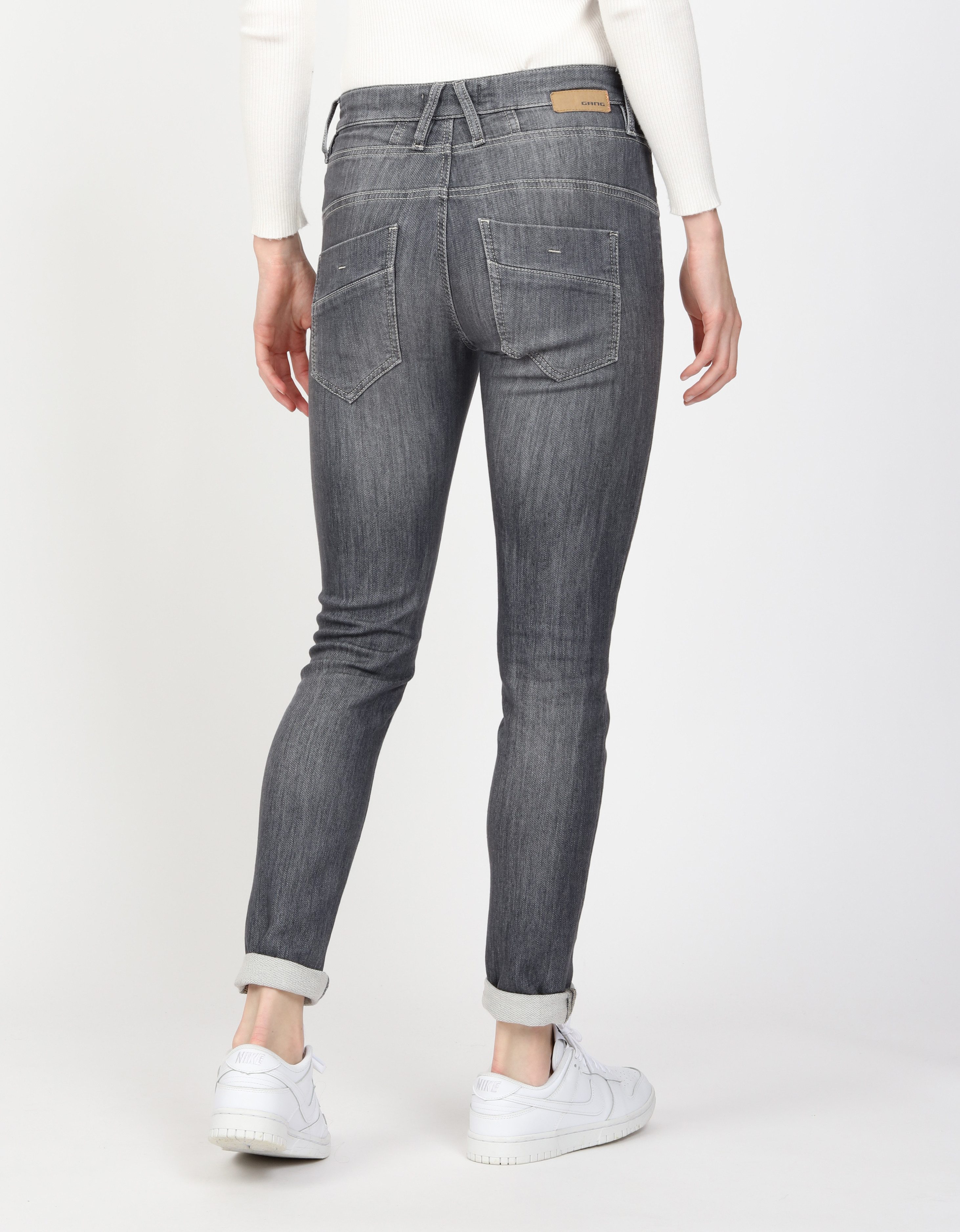 GANG Relax fit jeans 94GERDA met een bijzondere structuur