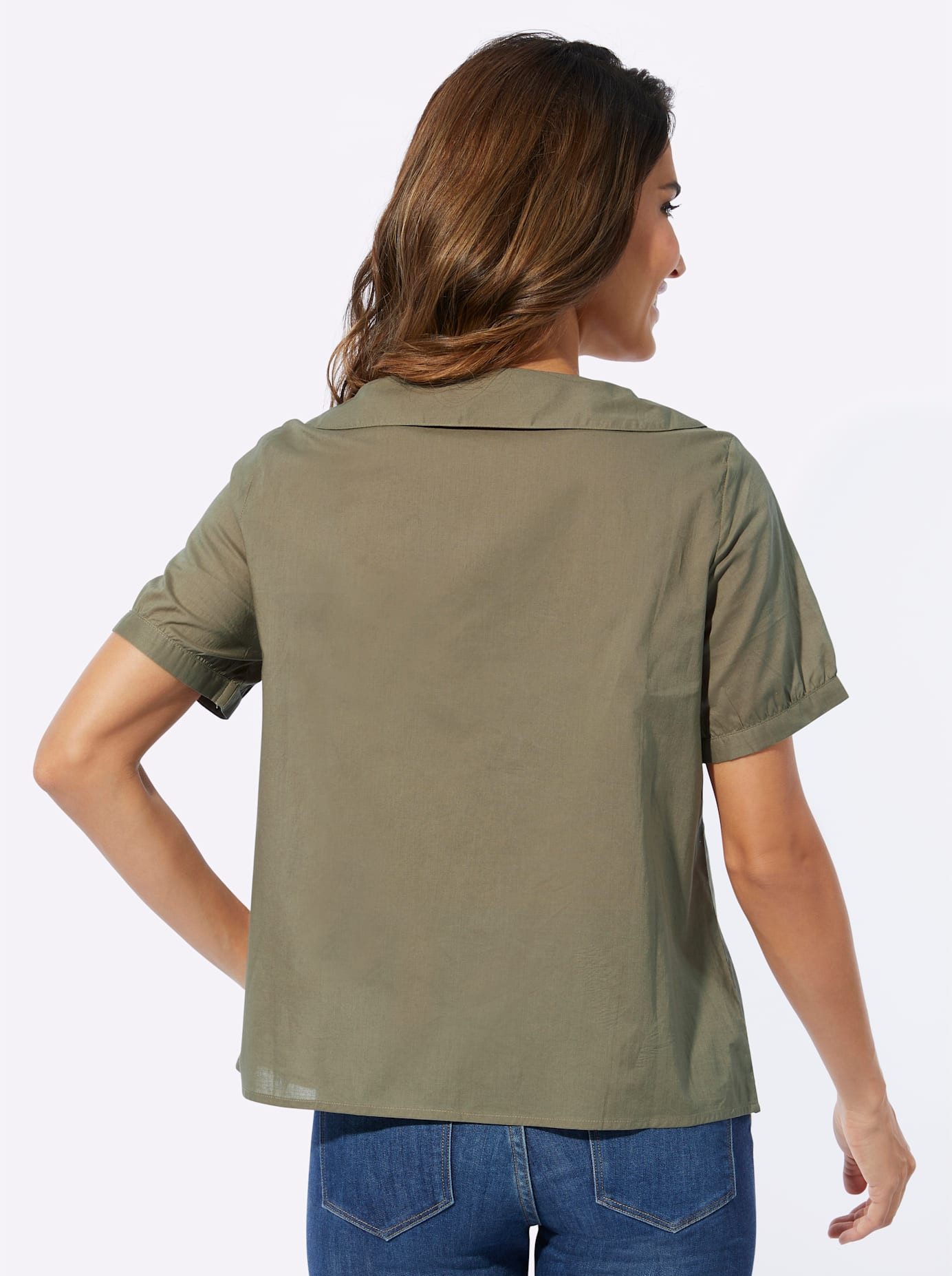 Classic Basics Blouse met korte mouwen