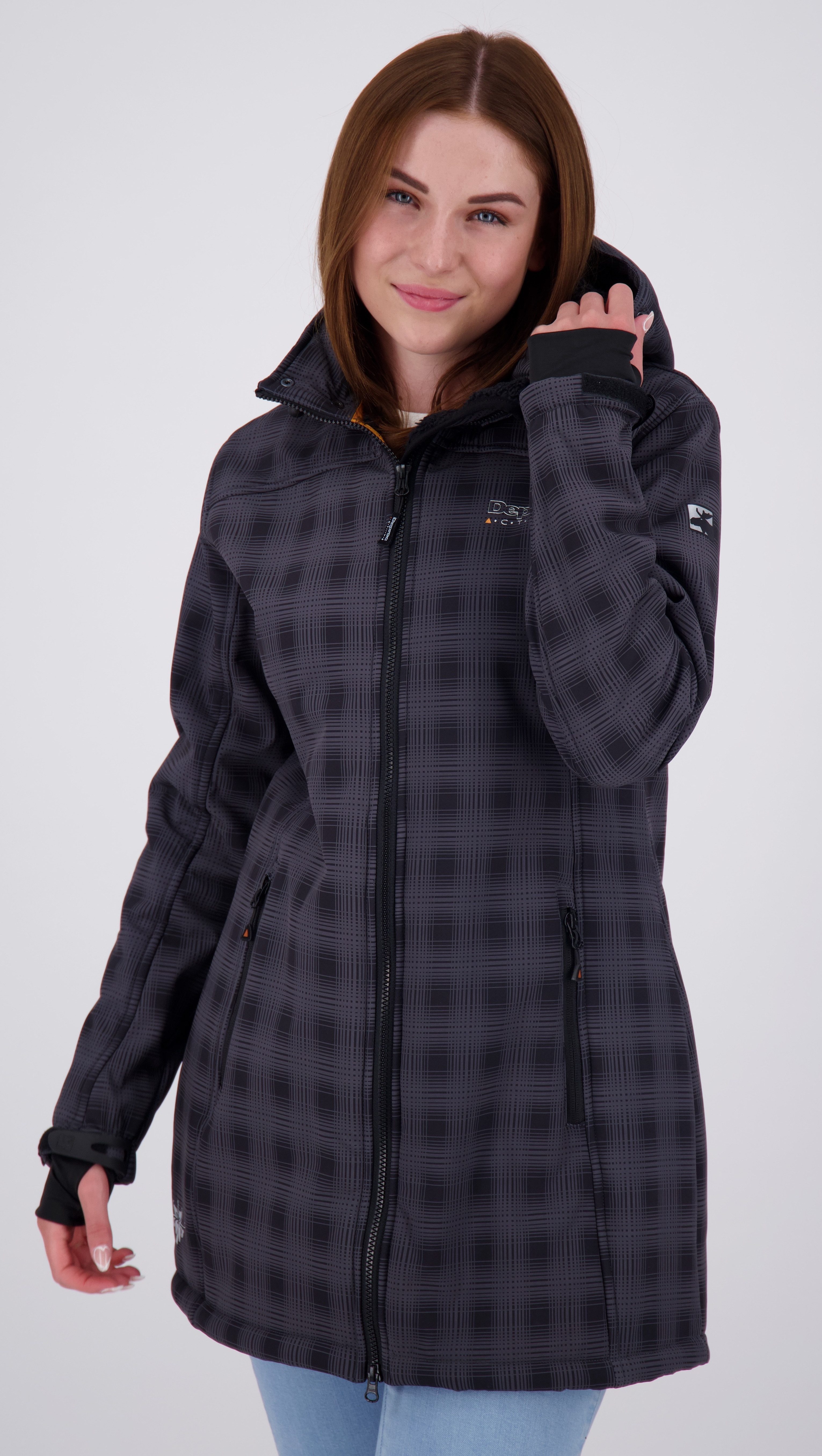 DEPROC Active Softshell-jas KEELE PEAK II DAMES kleding maat 36 (S) grijs