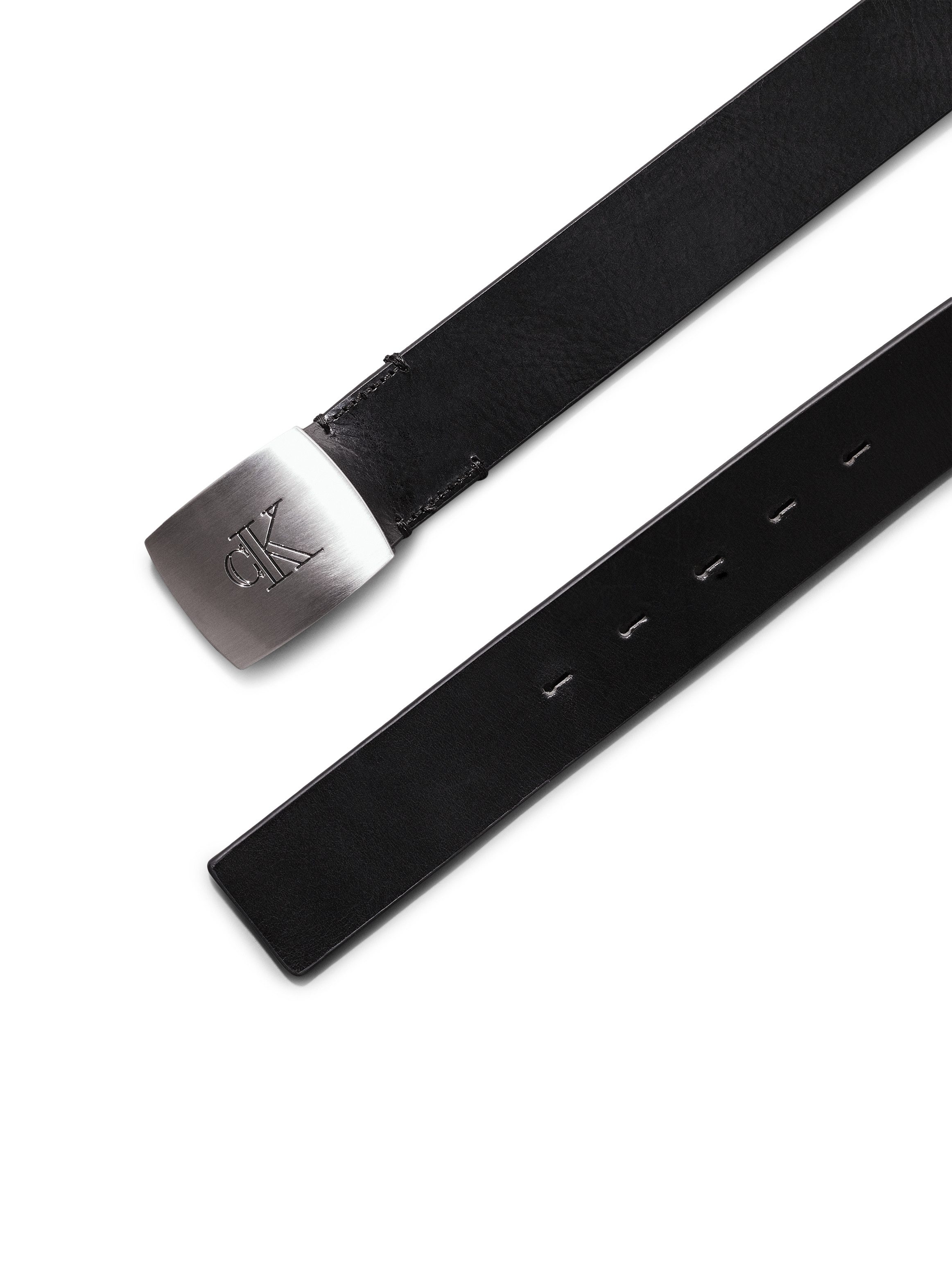 Calvin Klein Leren riem LEATHER CLAMP BUCKLE 38MM