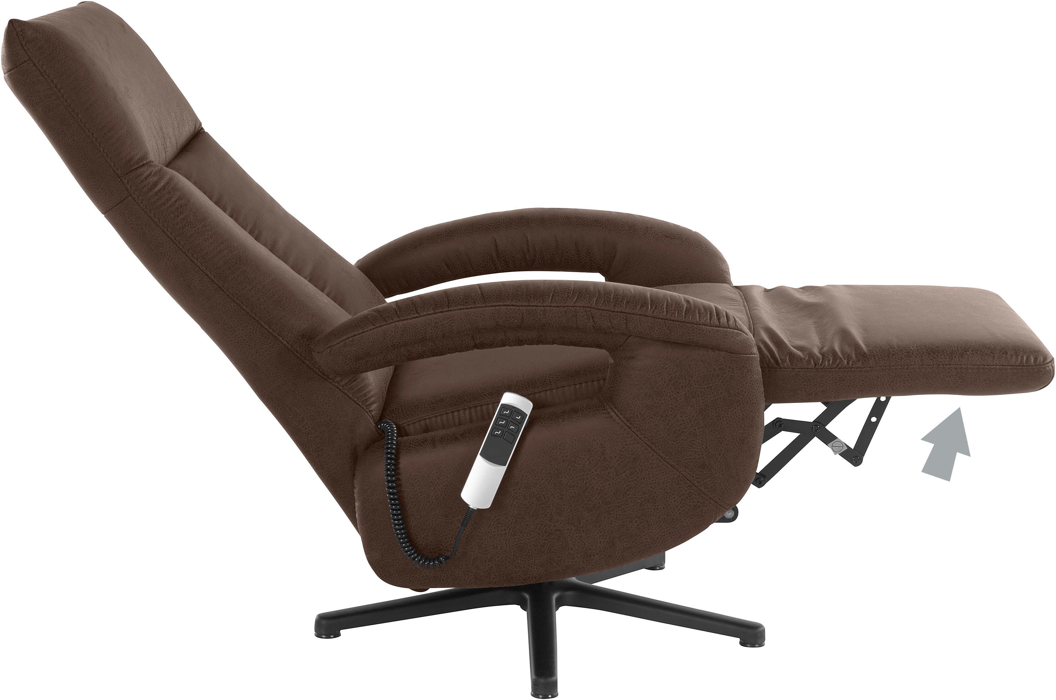 sit&more Relaxfauteuil Tycoon naar keuze handmatig, met twee motoren of met accu of met 2 motoren