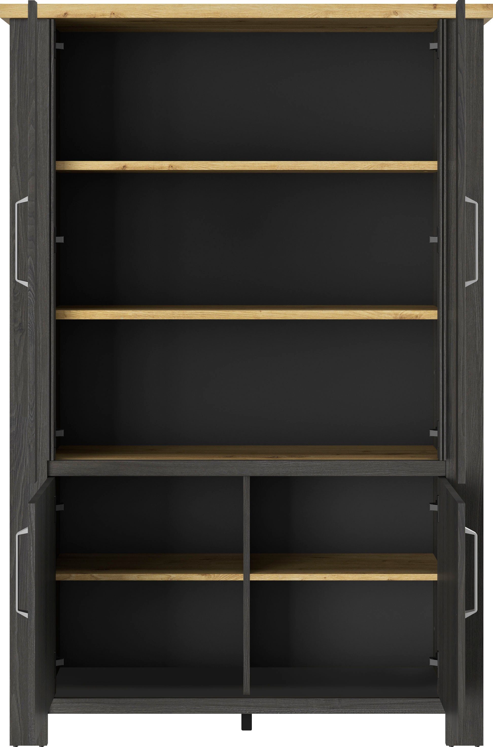 Gami Vitrinekast Sequoia Woonkamer - collectie in landelijke stijl en industrieel decor (1 stuk)