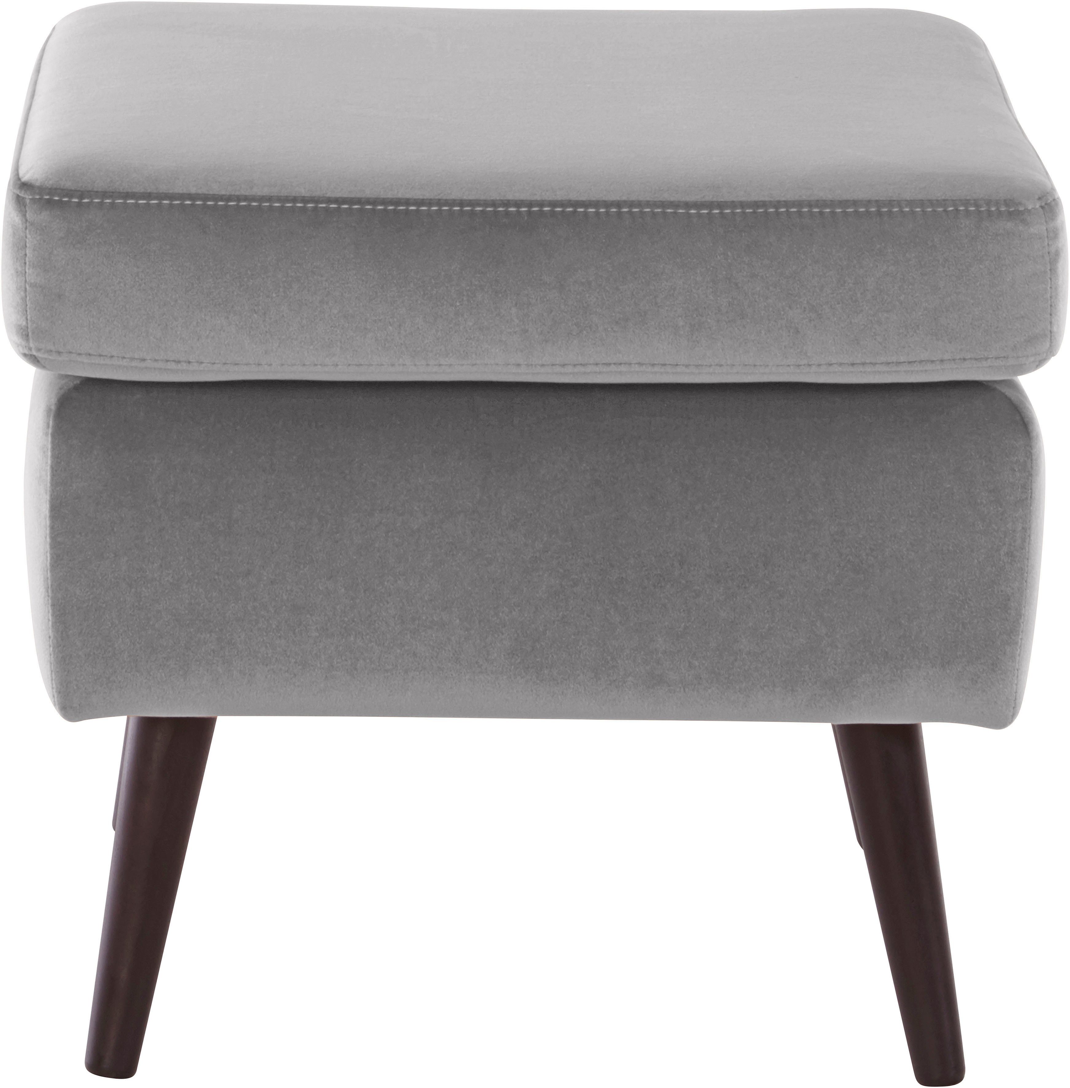 Guido Maria Kretschmer Home&Living Fauteuil Sallito, TV-stoel, oorfauteuil met Hocker, in veel stofkwaliteiten, ook in fluweelcord