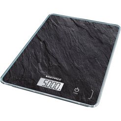 soehnle keukenweegschaal page compact 300 slate draagvermogen 5 kg, 1 g nauwkeurige opsplitsing zwart