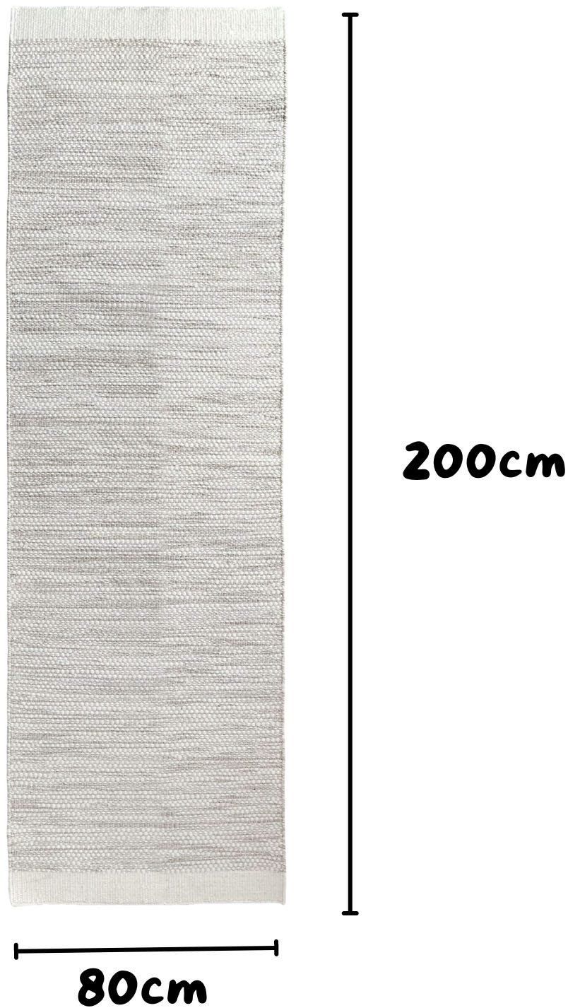 my home Set slaapkamerkleedjes Woolscape Omkeerbaar tapijt, handgeweven kwaliteit, gemêleerd, 100% wol, woonkamer