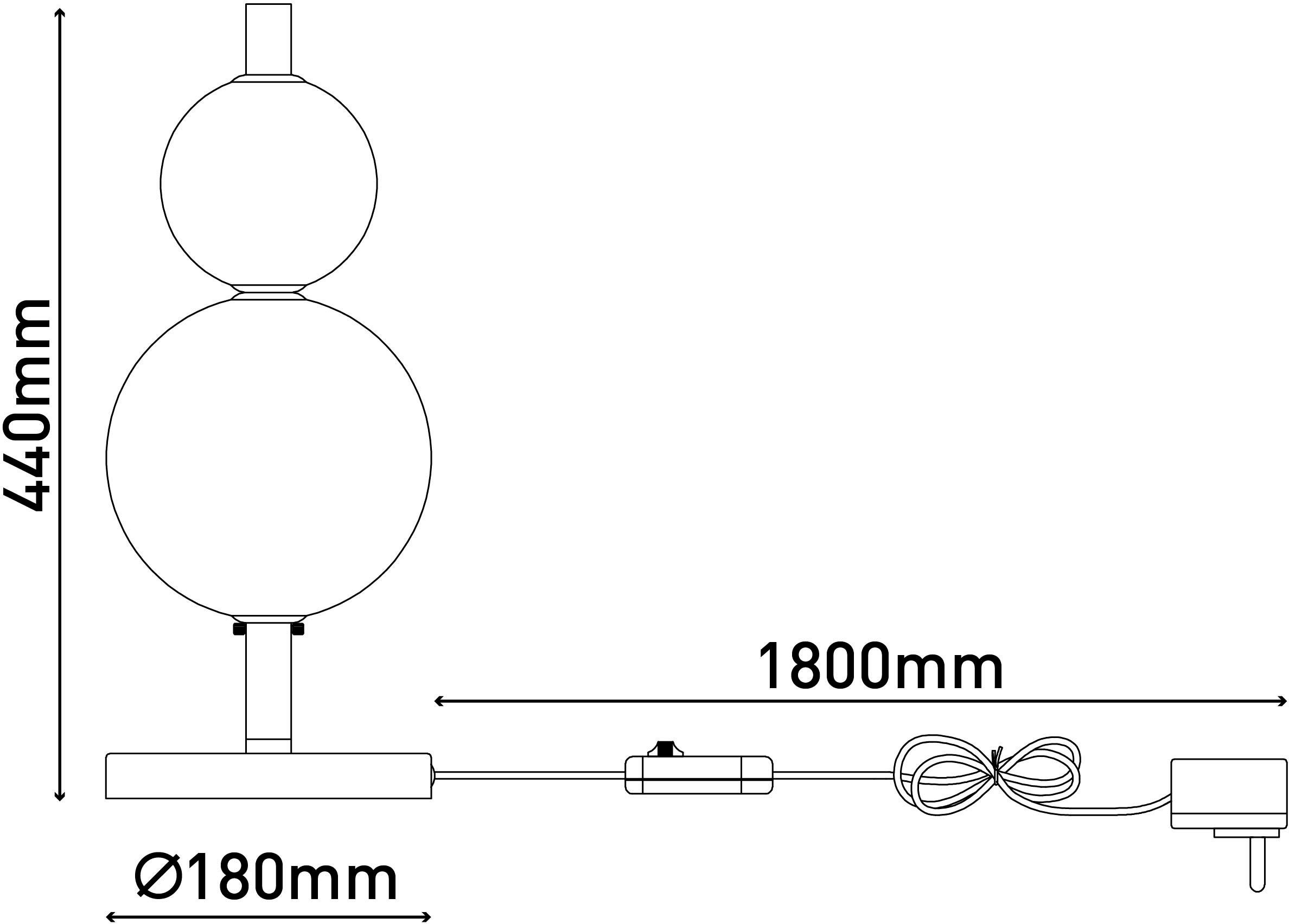 näve Led-tafellamp Nova Dimbaar (1 stuk)