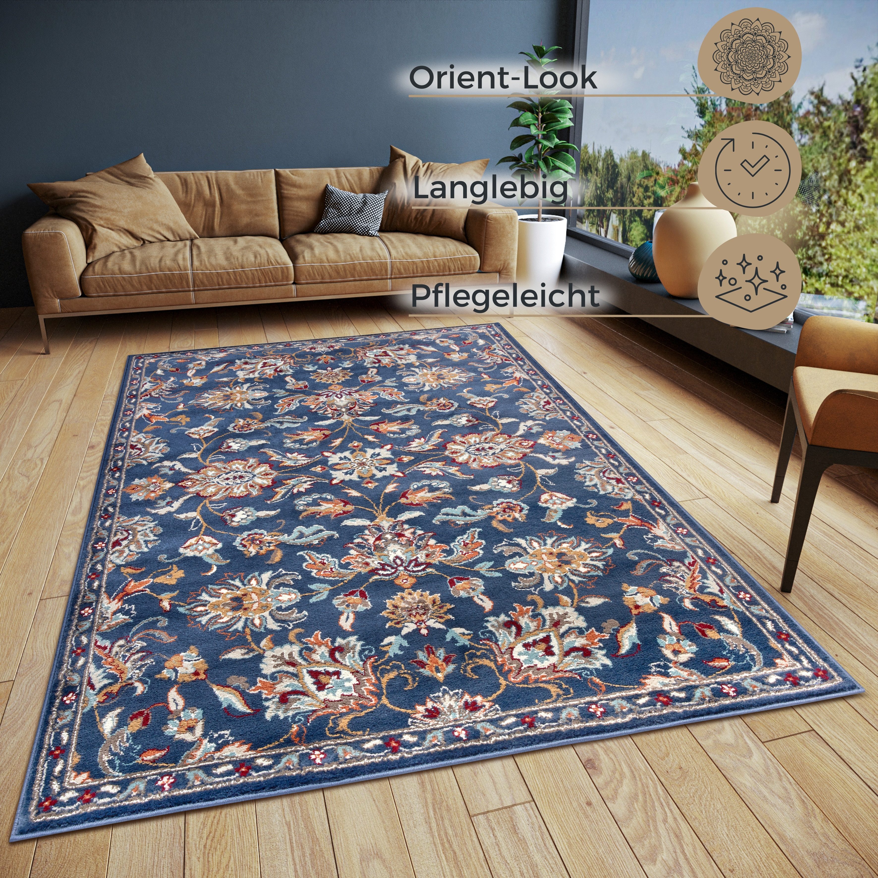HANSE Home Vloerkleed Caracci Loper, oosters, kortpolig, woonkamer, slaapkamer, eetkamer