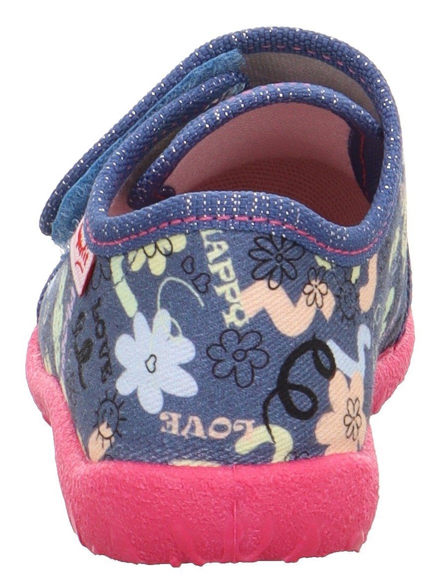 Superfit Pantoffels SPOTTY WMS: middel Klittenbandschoen, kleuterschool schoenen met klittenband