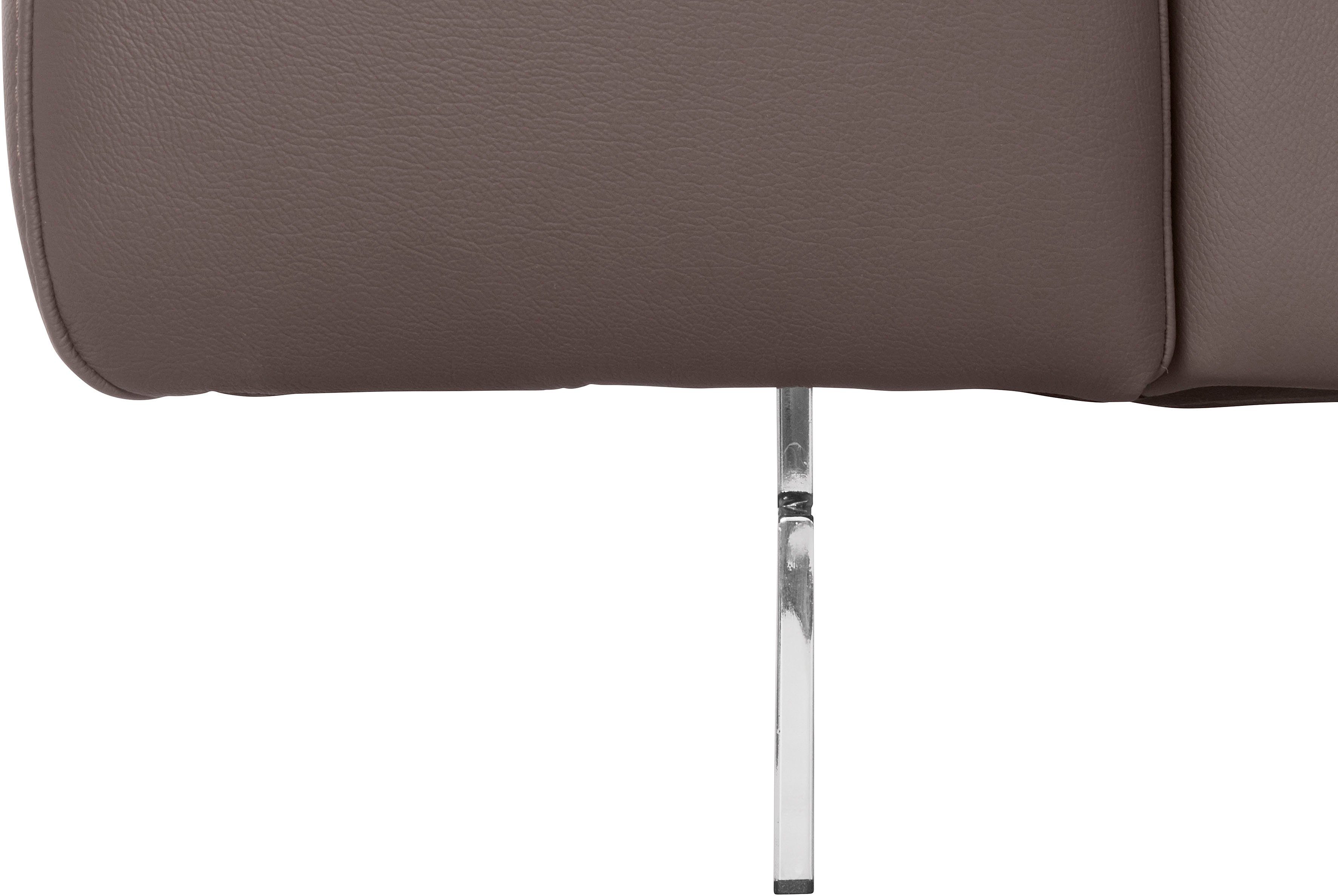COTTA 3-zitsbank Chef Big-sofa met verstelbare rugleuning, elegante metalen poten