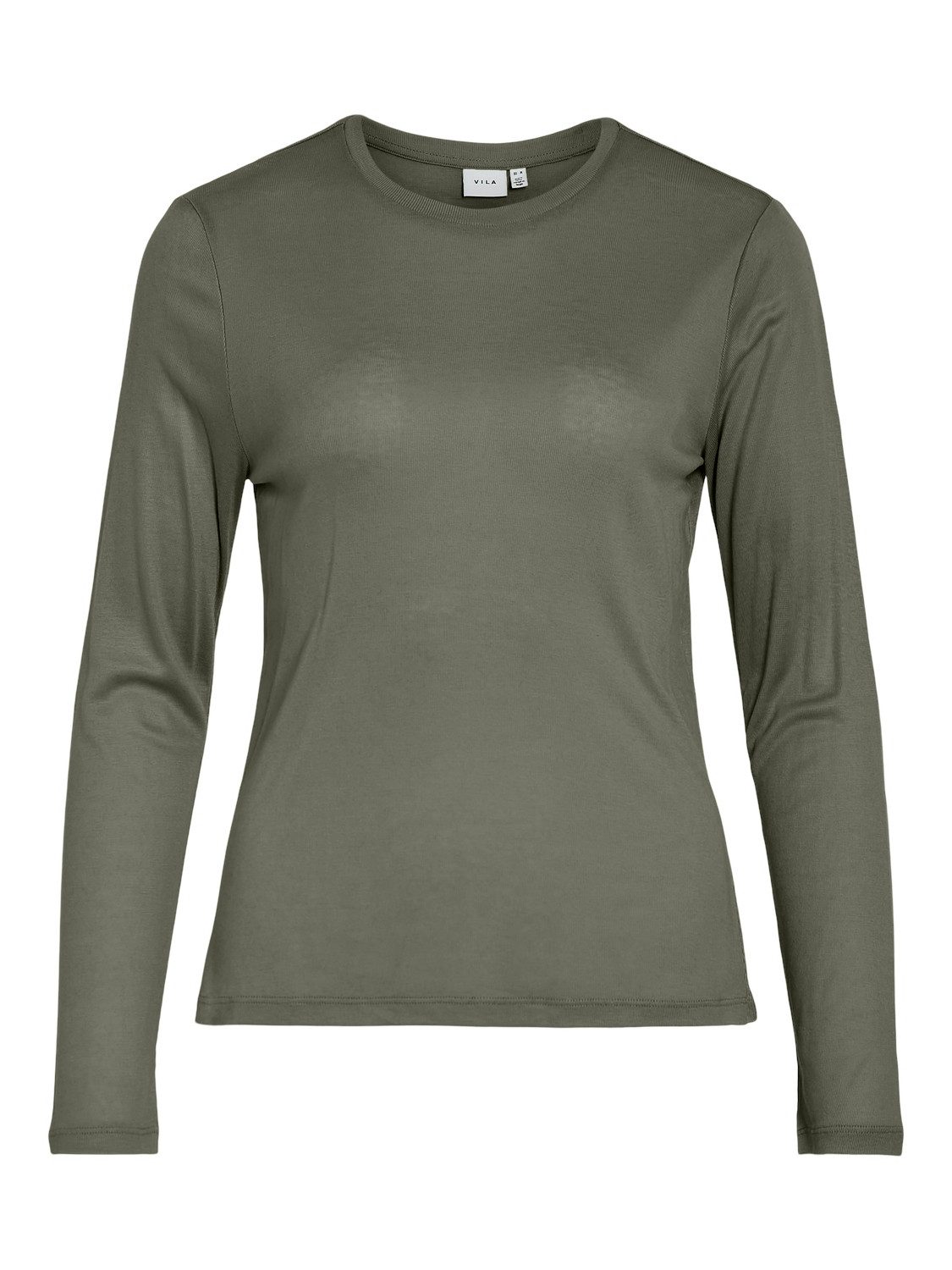 Vila Shirt met lange mouwen VIALEXIA O-NECK L S TOP NOOS