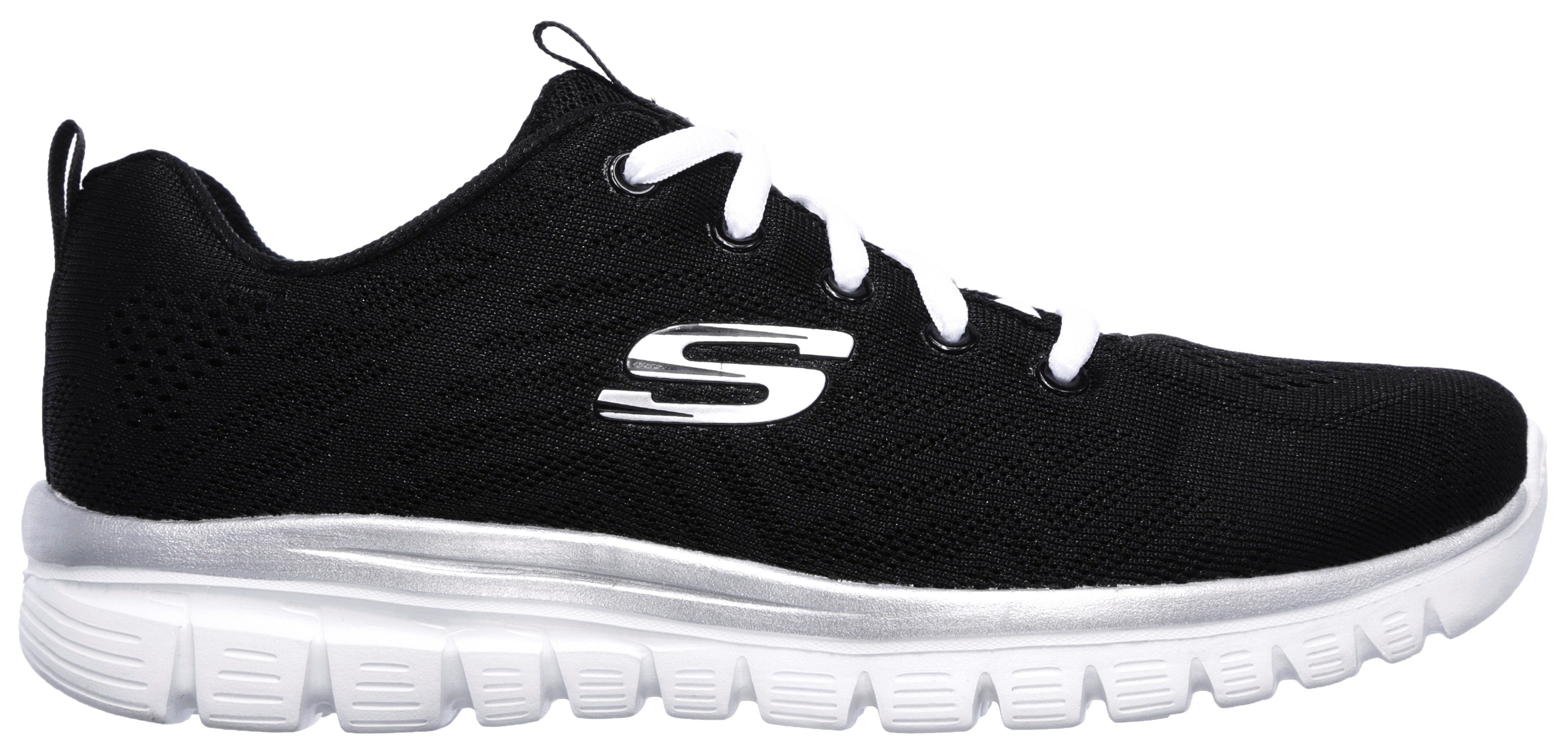 Skechers Sneakers Graceful - Get Connected Vrijetijdsschoen, lage schoen, veterschoen in schoenwijdte G (wijd)