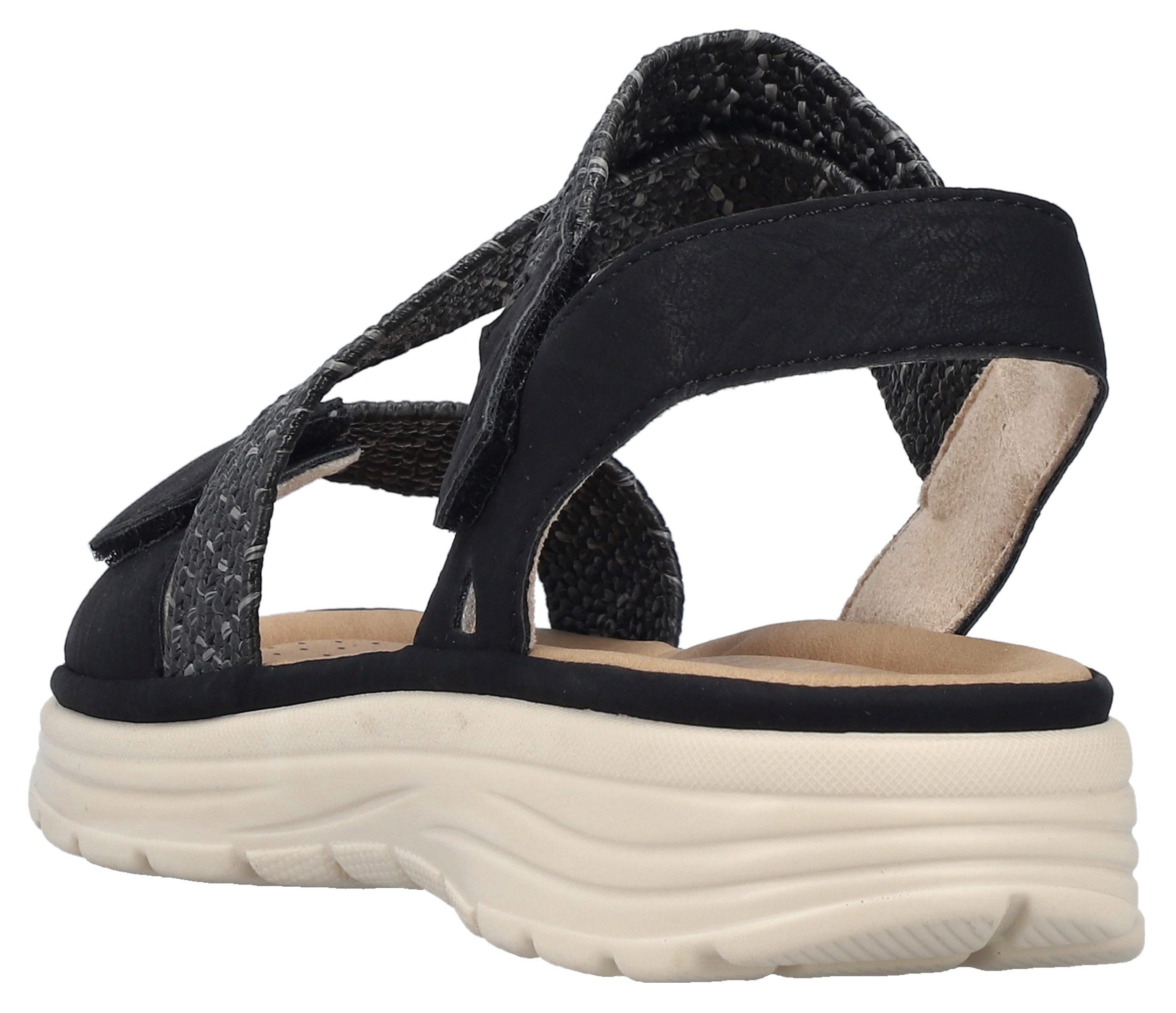 Rieker Sandalen , zomer schoen, outdoorsandaal met verstelbare klittenbanden