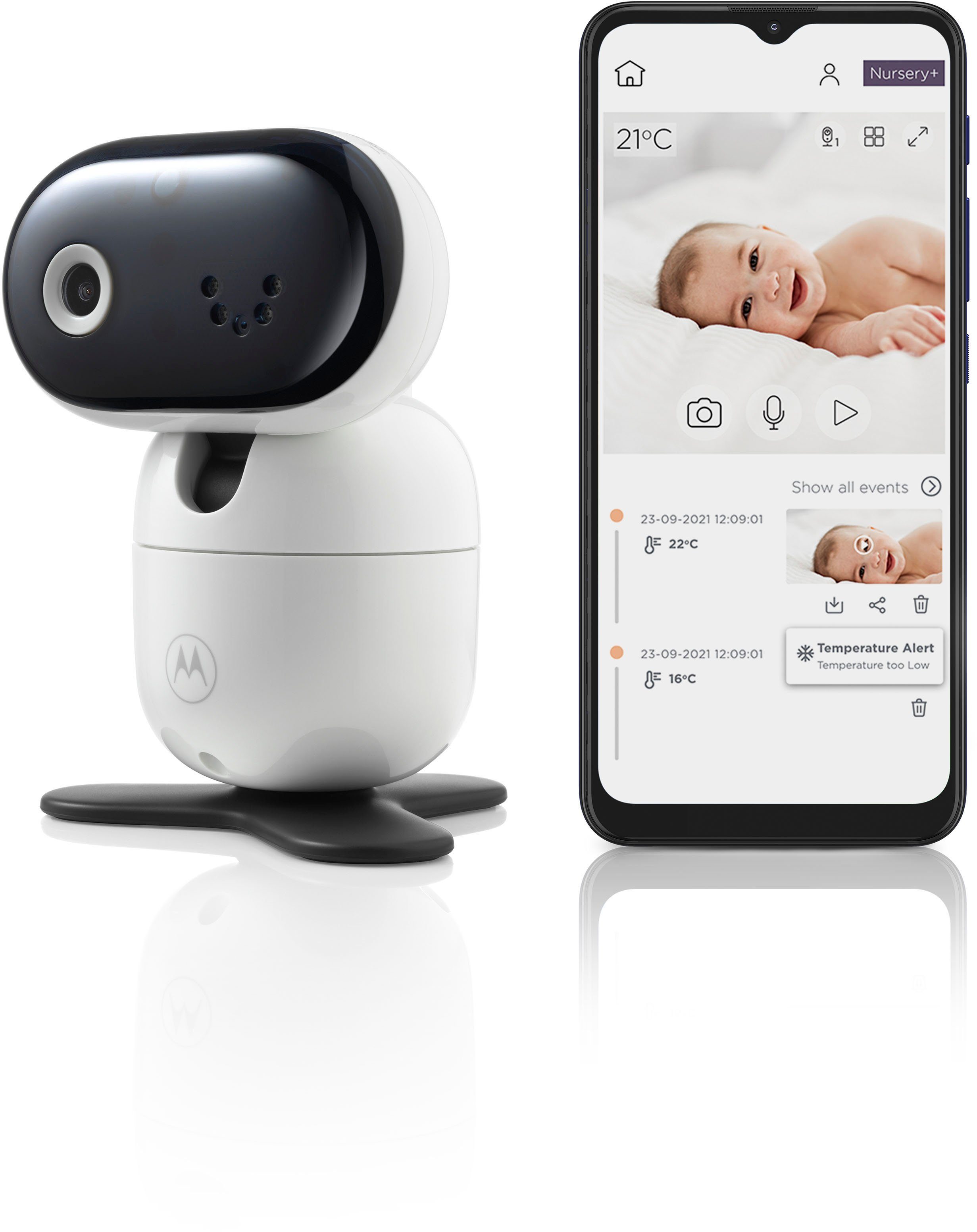 Motorola Babyfoon Video Nursery PIP 1010 Connect WiFi