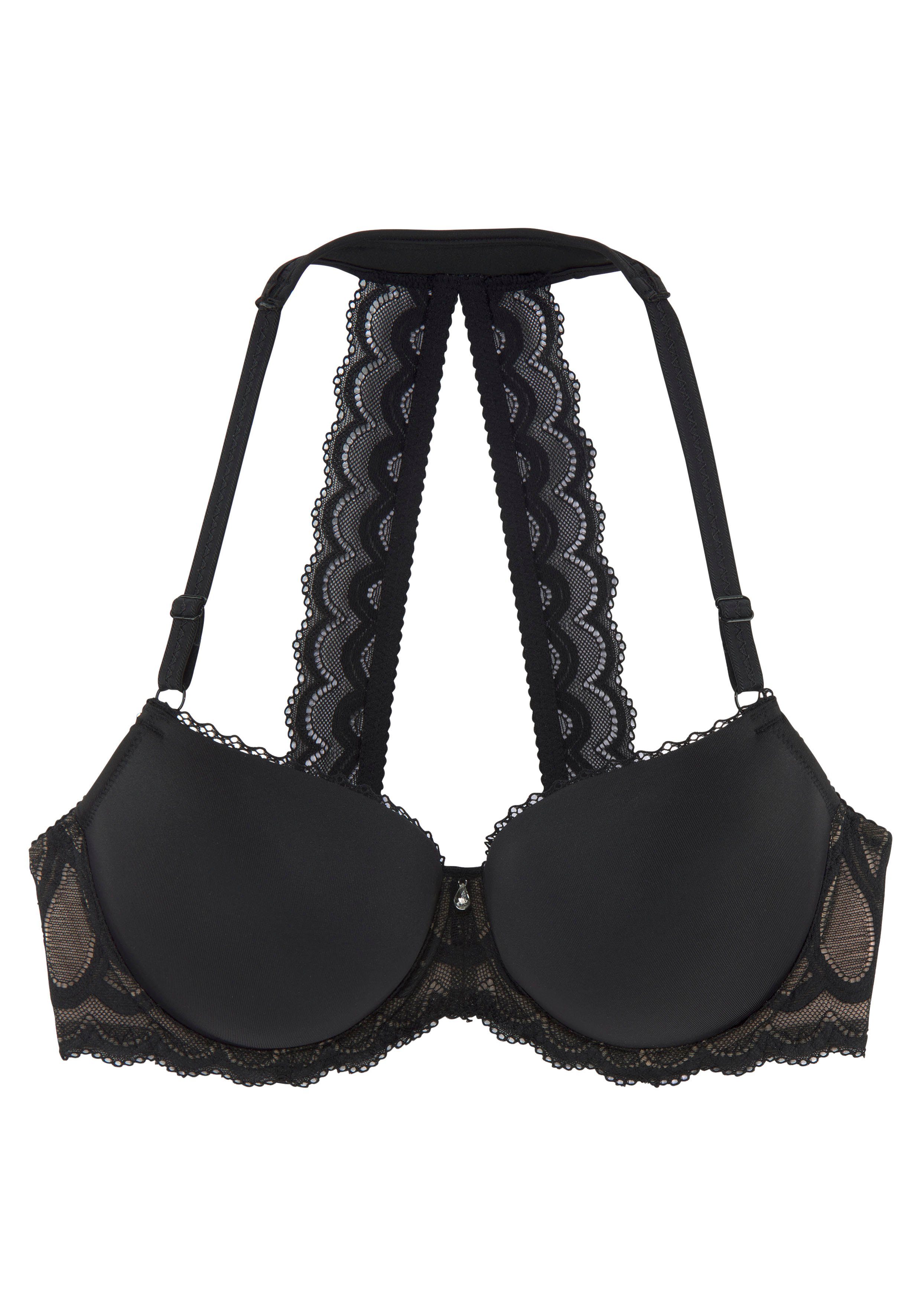 Lascana Bh met halterbandjes met decoratieve kanten achterkant en comfortabele nekbandjes, sexy ondergoed