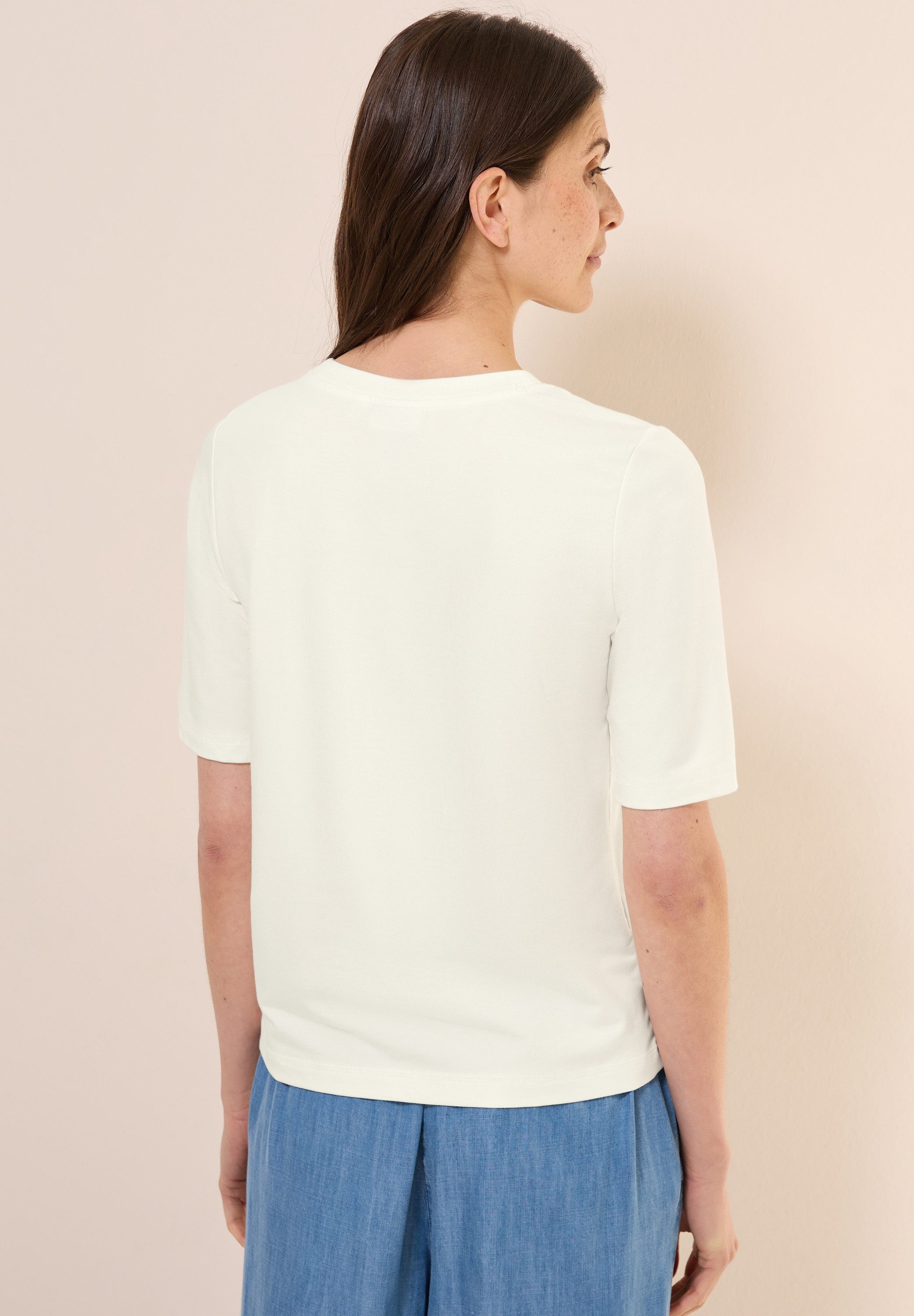 Cecil T-shirt met folieprint