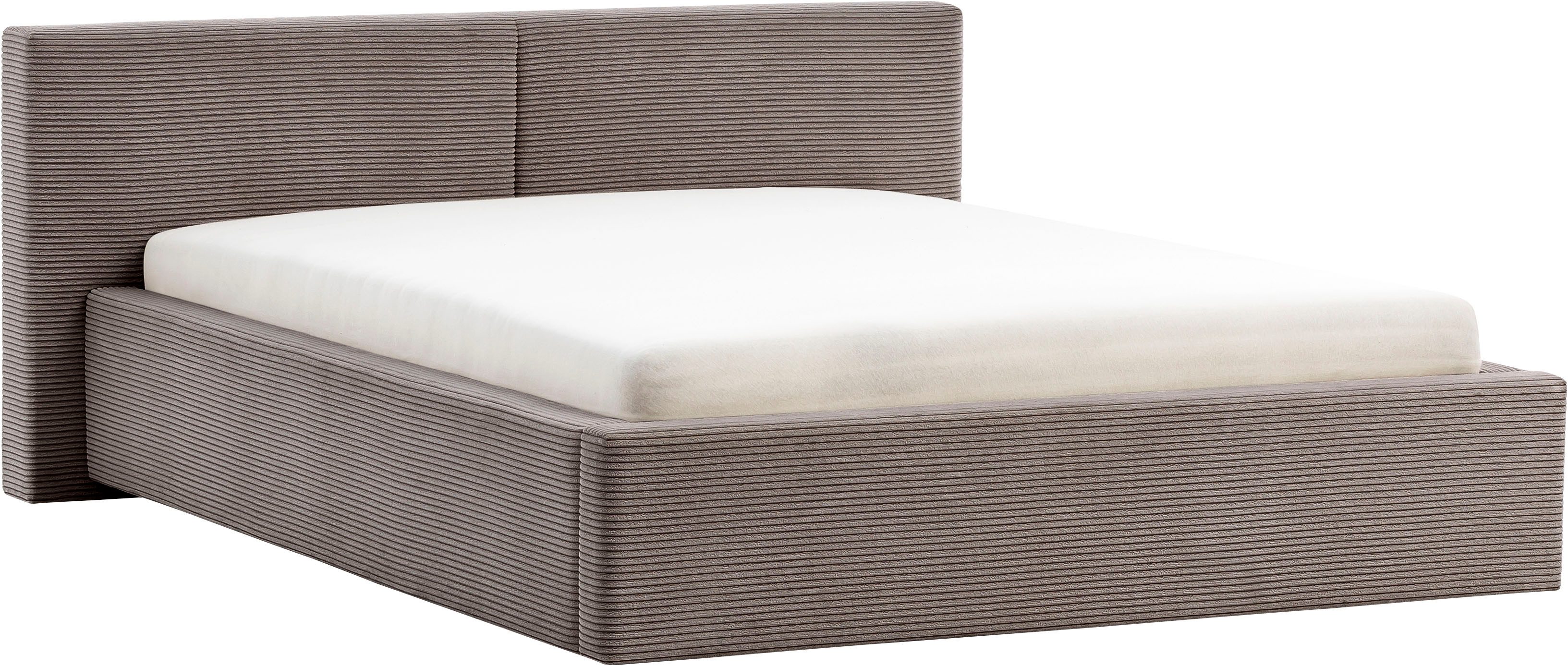 meise.möbel Gestoffeerd bed Cube optioneel met matras en bedlade