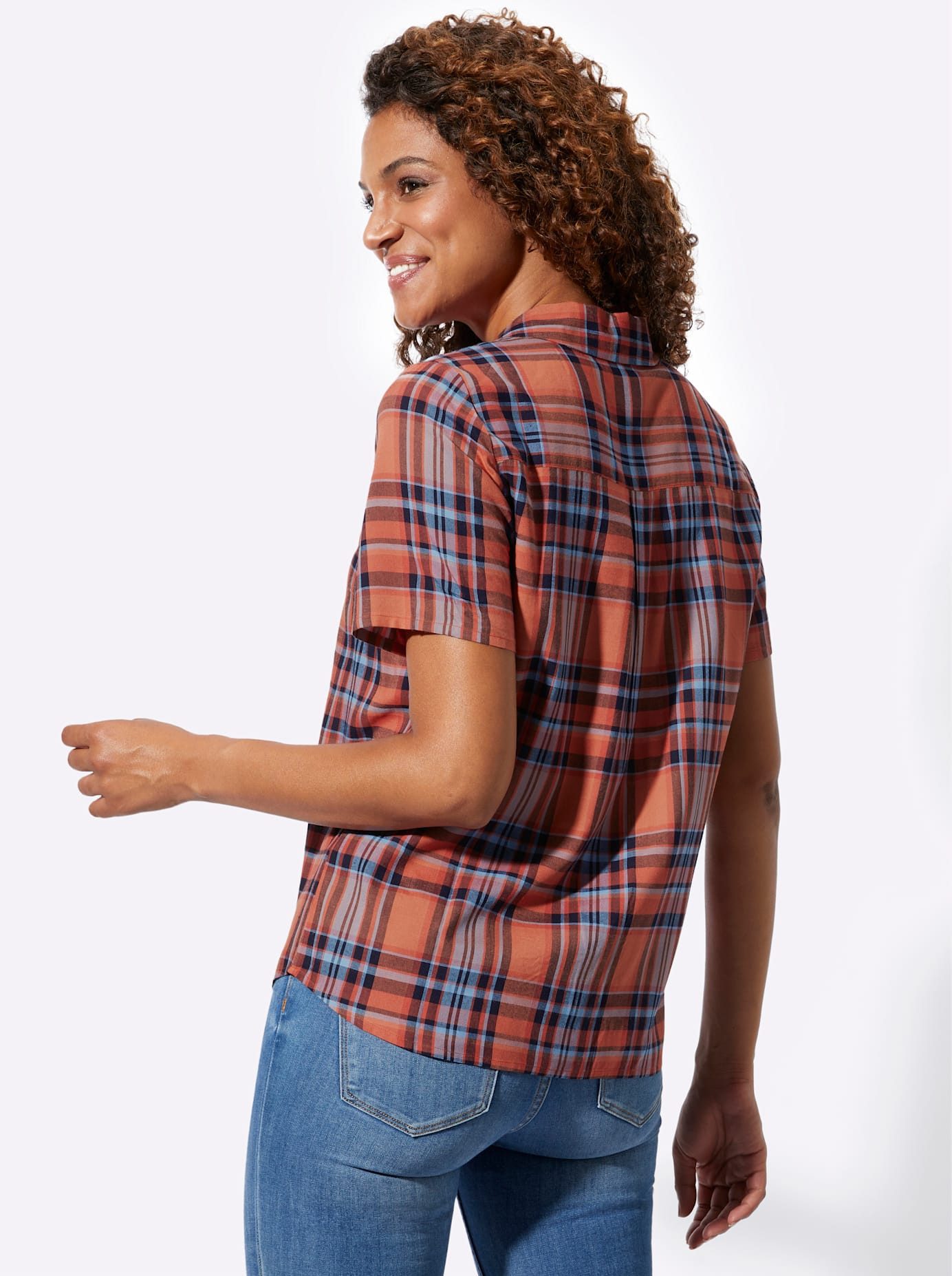 Casual Looks Geruite blouse