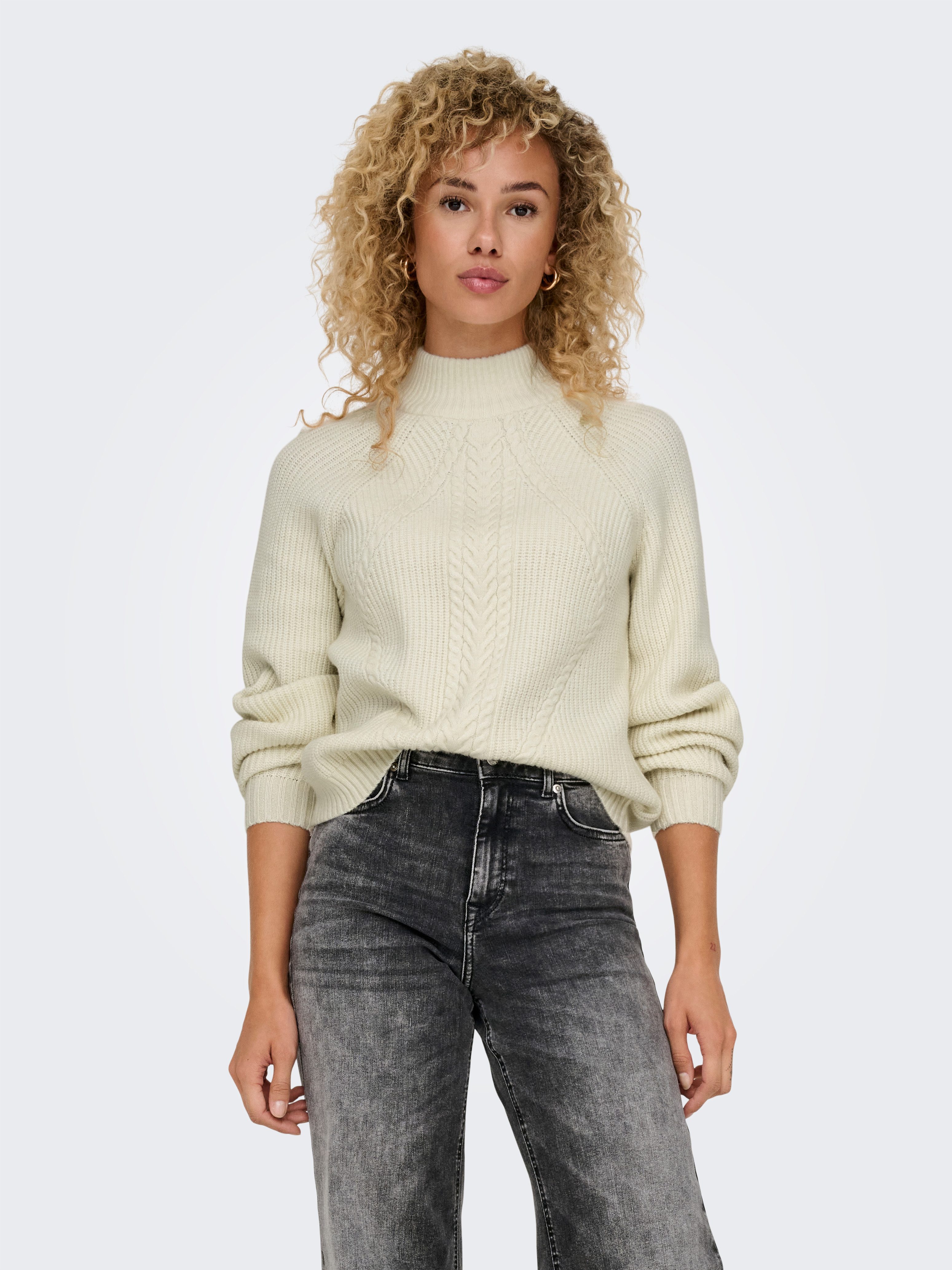 Only Trui met staande kraag ONLKATIA LS DETAIL HIGHNECK CC KNT