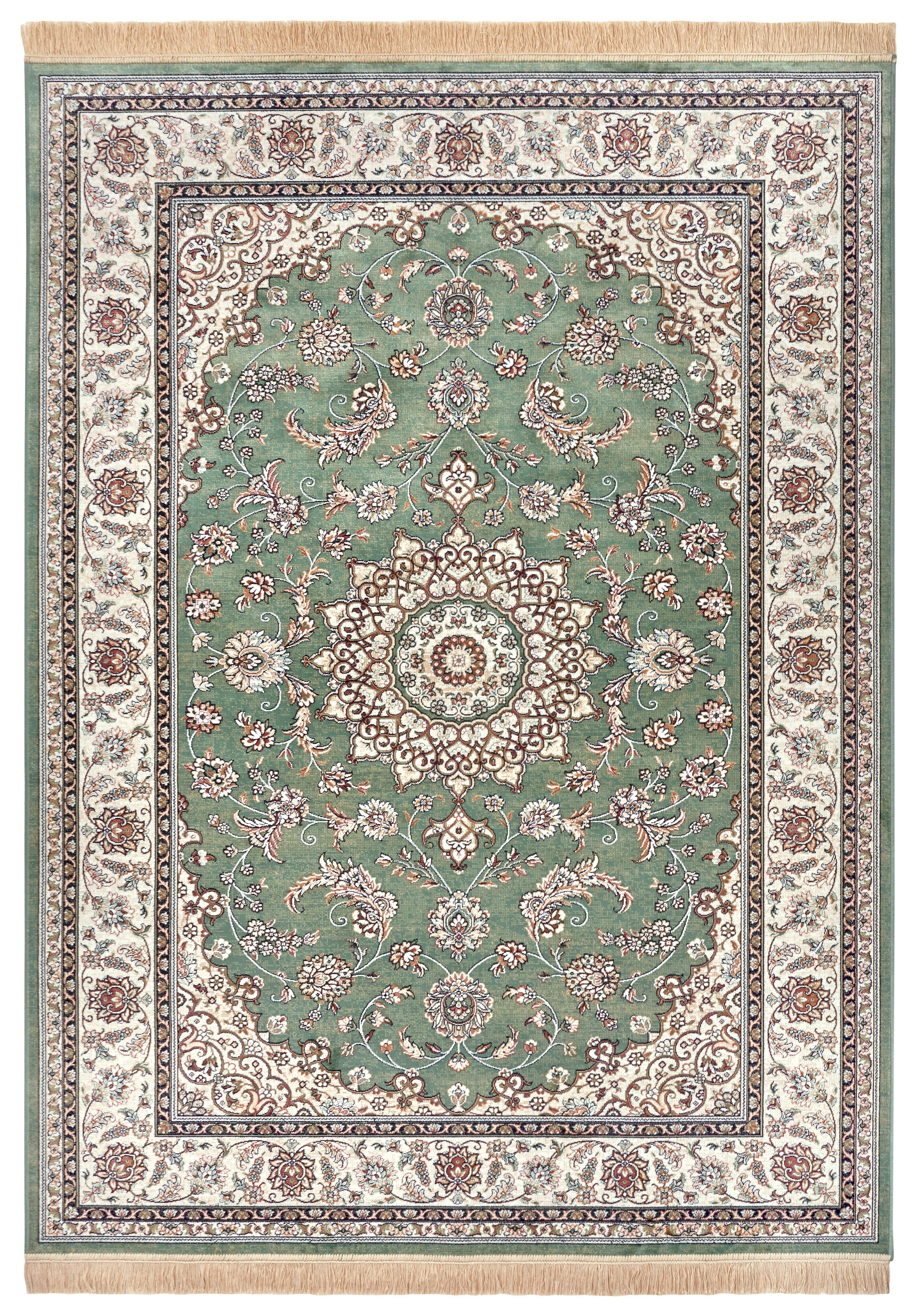freundin Home Collection Vloerkleed Almas Oriënt-ontwerp, vintage-look, franjes, onderhoudsvriendelijk, slijtvast