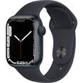 apple smartwatch watch series 7 gps, 41 mm blauw