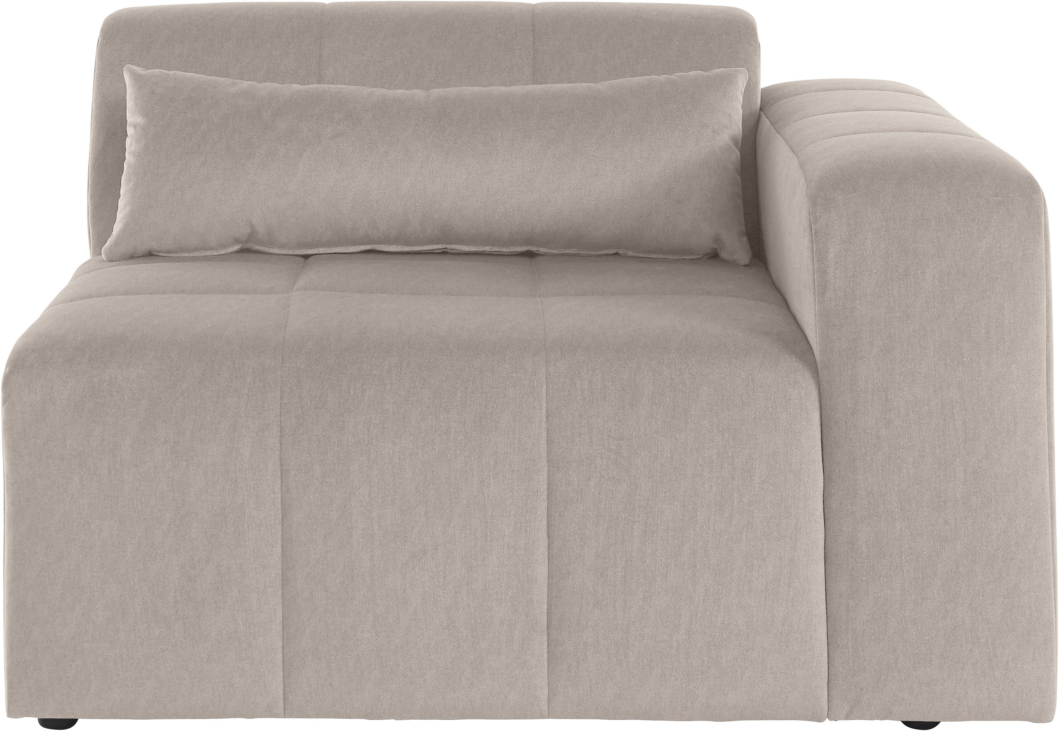 LeGer Home by Lena Gercke Sofaelement Maileen Module fauteuil met armleuning, te verbinden met andere modules van de serie