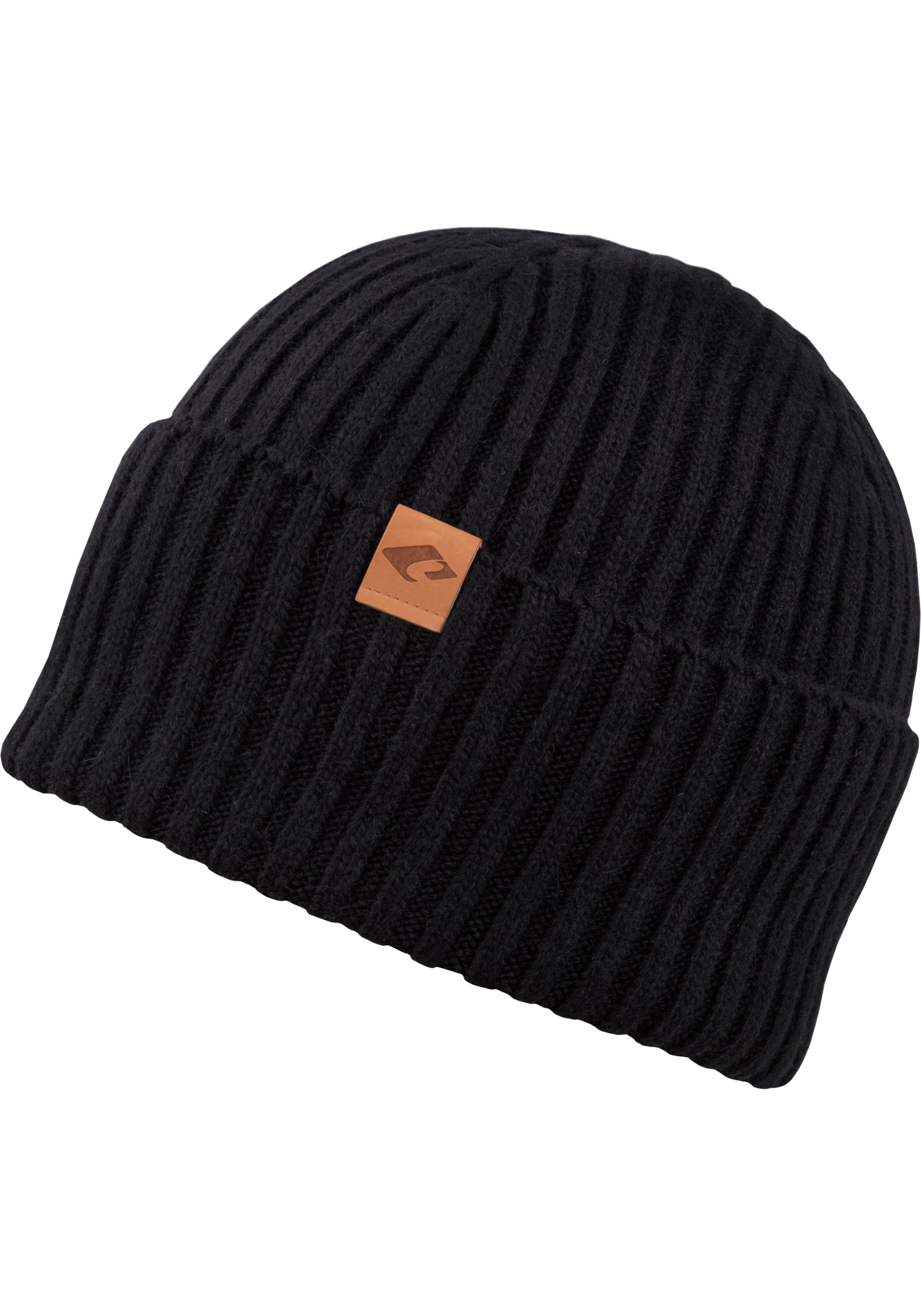 chillouts Beanie Justin Hat met chillouts-logo aan de zoom