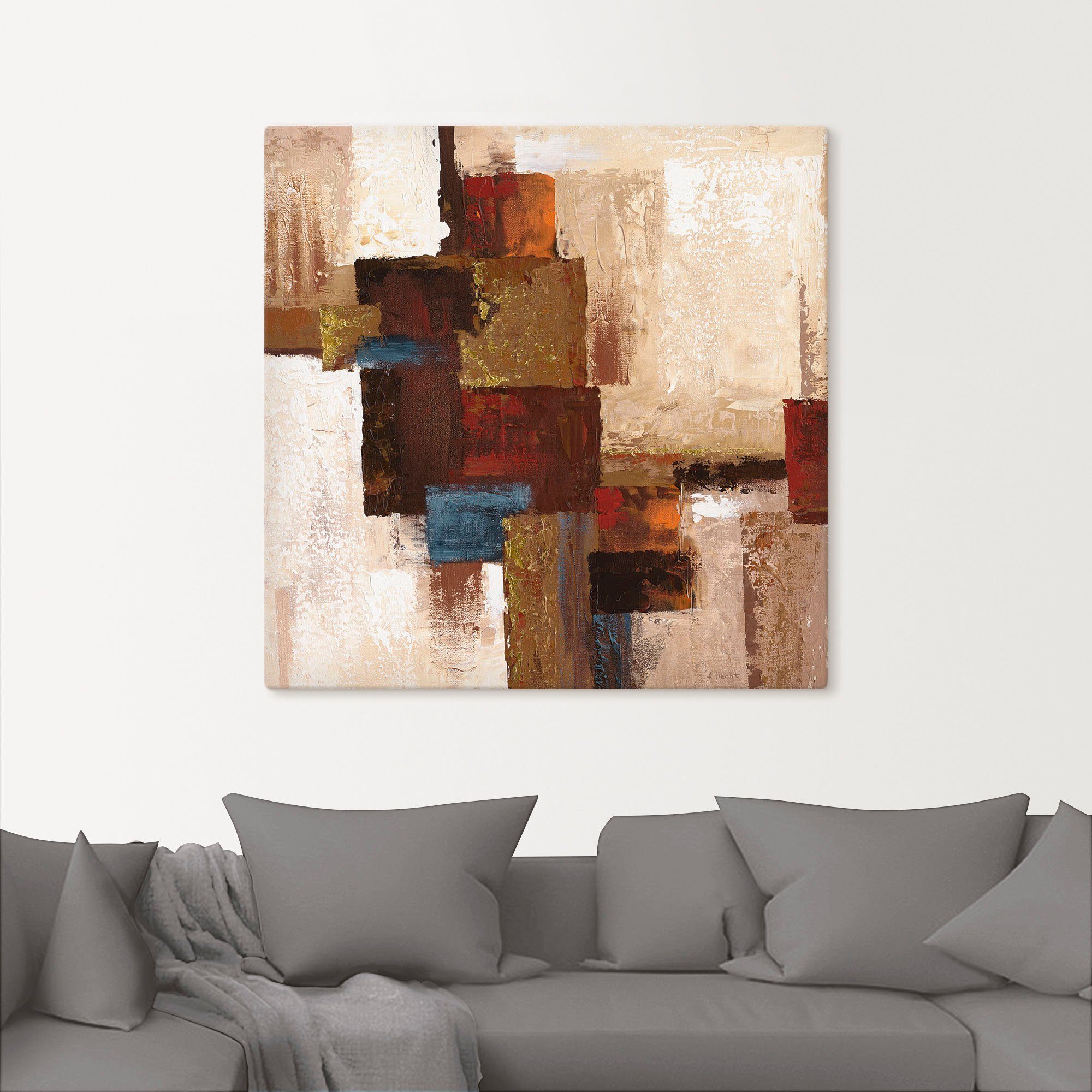 Artland Artprint Ruiten abstract I als artprint op linnen, muursticker in verschillende maten