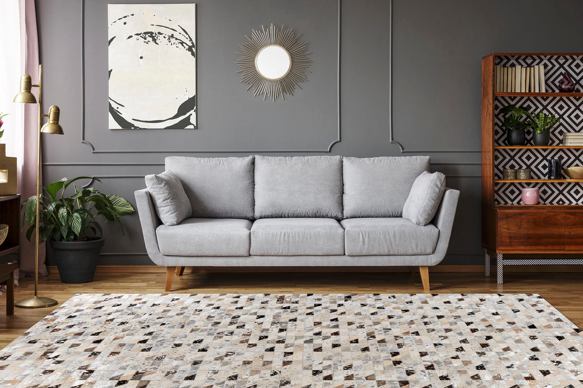 Padiro Leren vloerkleed Lavin 625