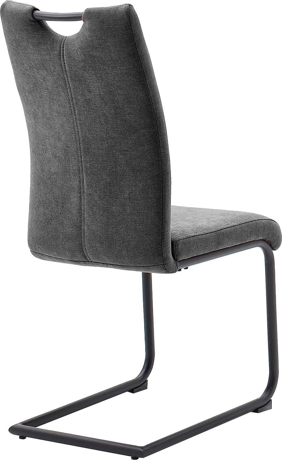 MCA furniture Vrijdragende stoel Adana (4-set), belastbaarheid 120 kg, met handgreep, zithoogte van ca. 48 cm (4 stuks)