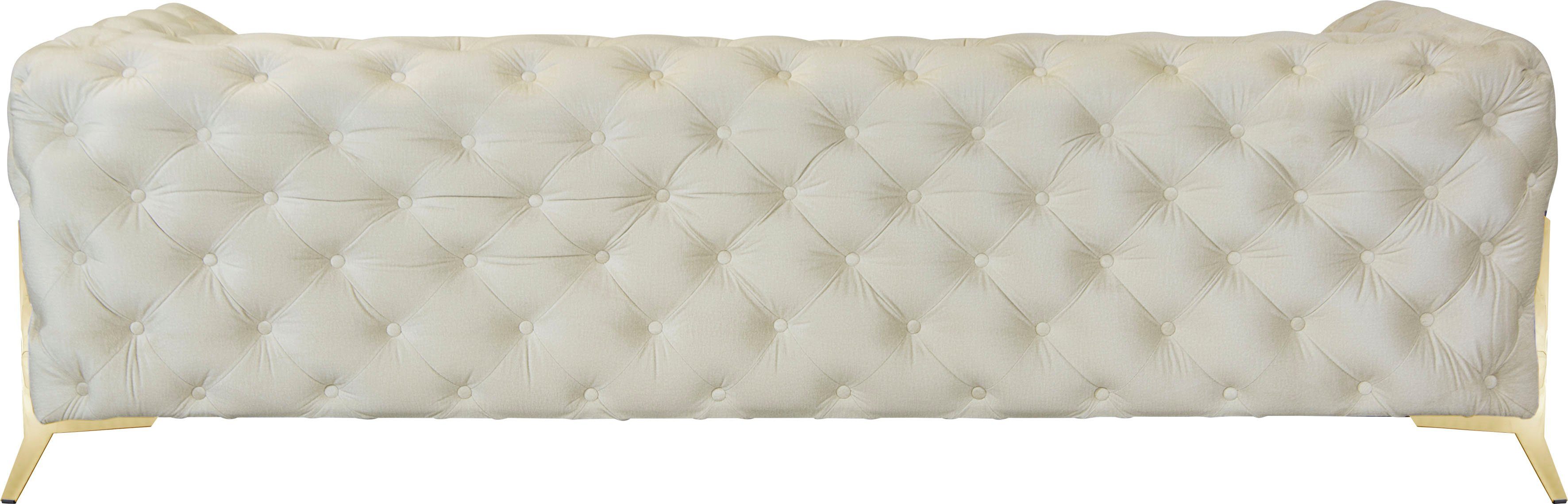 Leonique Chesterfield-bank Amaury luxueuze capitonnage, moderne chesterfield look, kleur van de poten ter keuze