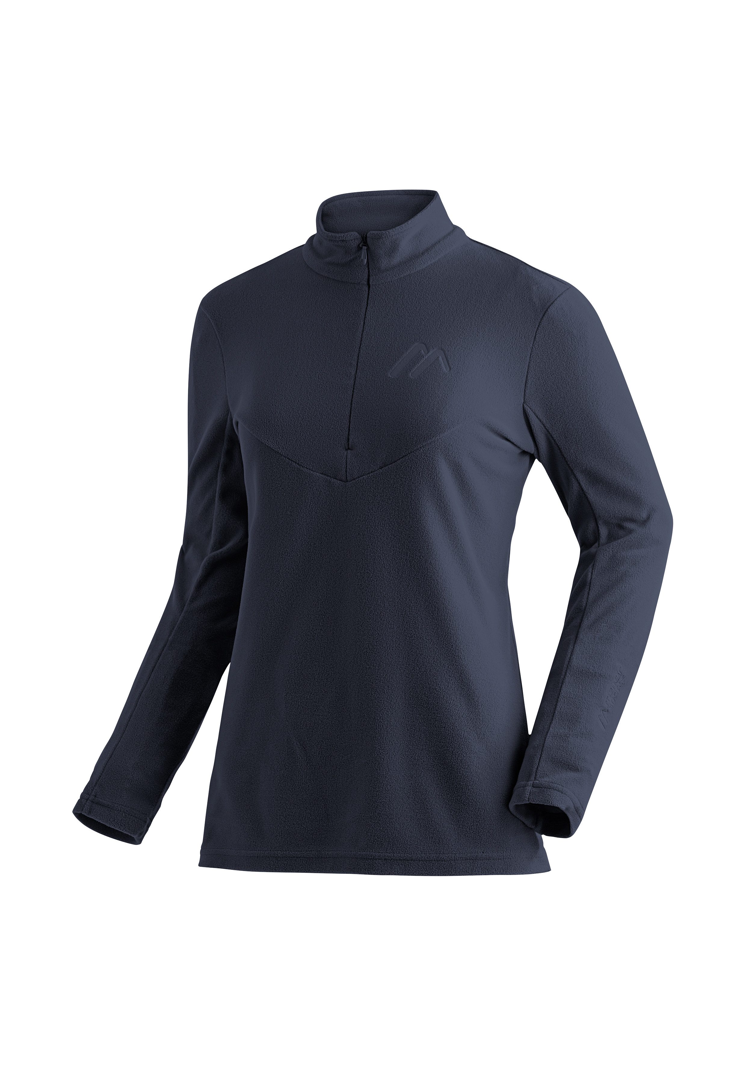 Maier Sports Fleecetrui Denise HZ W Dames midlayer, onderhoudsvriendelijk half-zip fleece