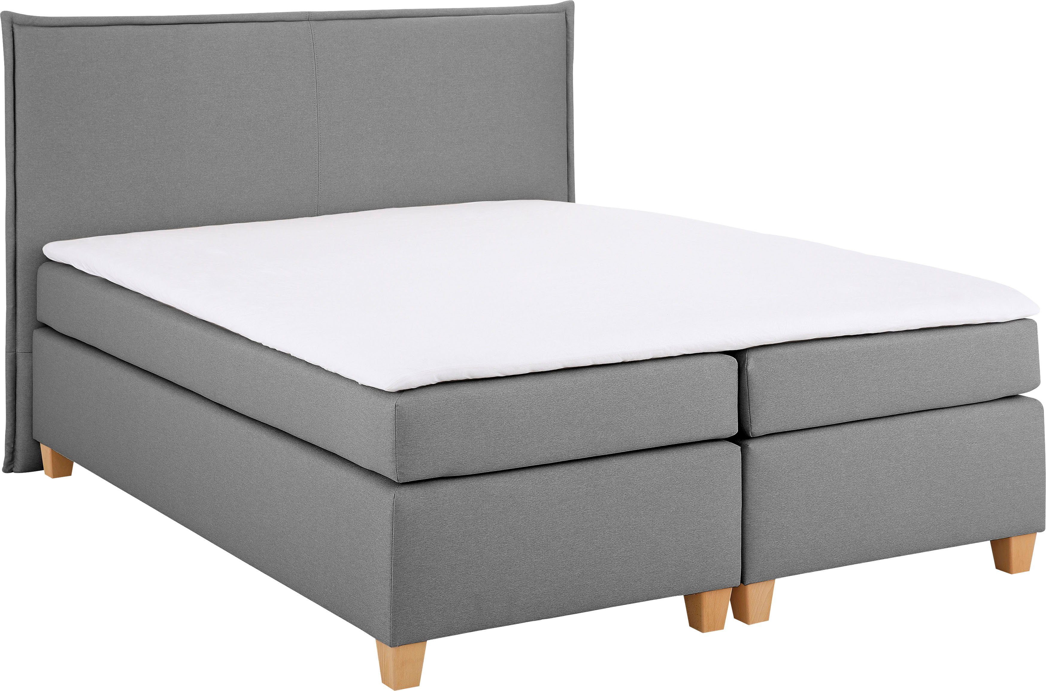 Home affaire Boxspring Houssay incl. topmatras, 5 breedtes, 2 hardheden ook in extra lang 220 cm