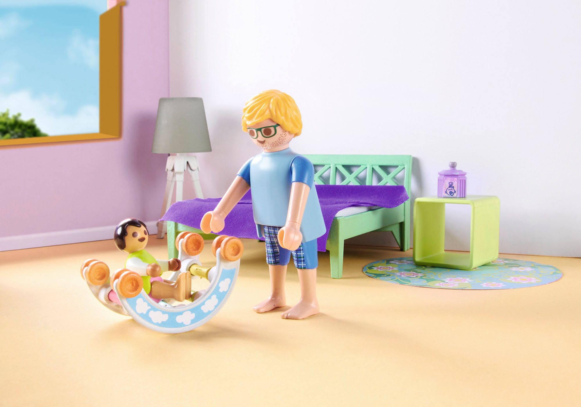 Playmobil® Constructie-speelset Slaapkamer met Baby Speelhoek (71609), myLife (50-delig)